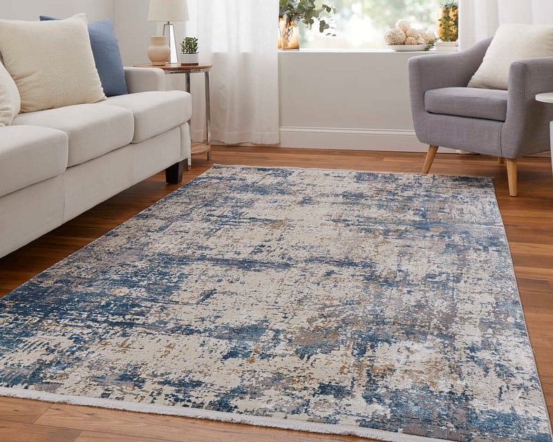 CADIZ Collection - 3891F Blue/Ivory