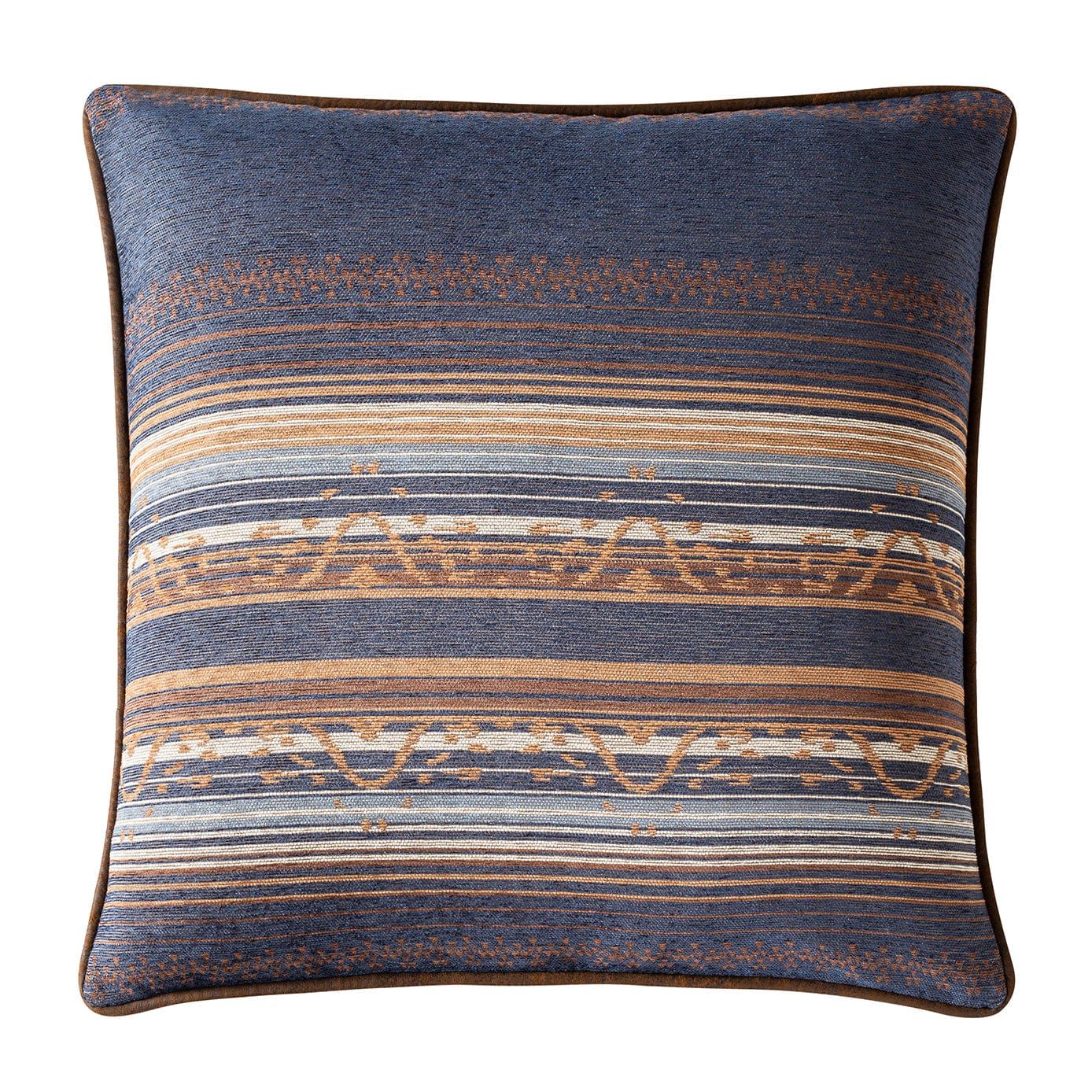 Estes - Chenille Reversible Euro Sham - Blue