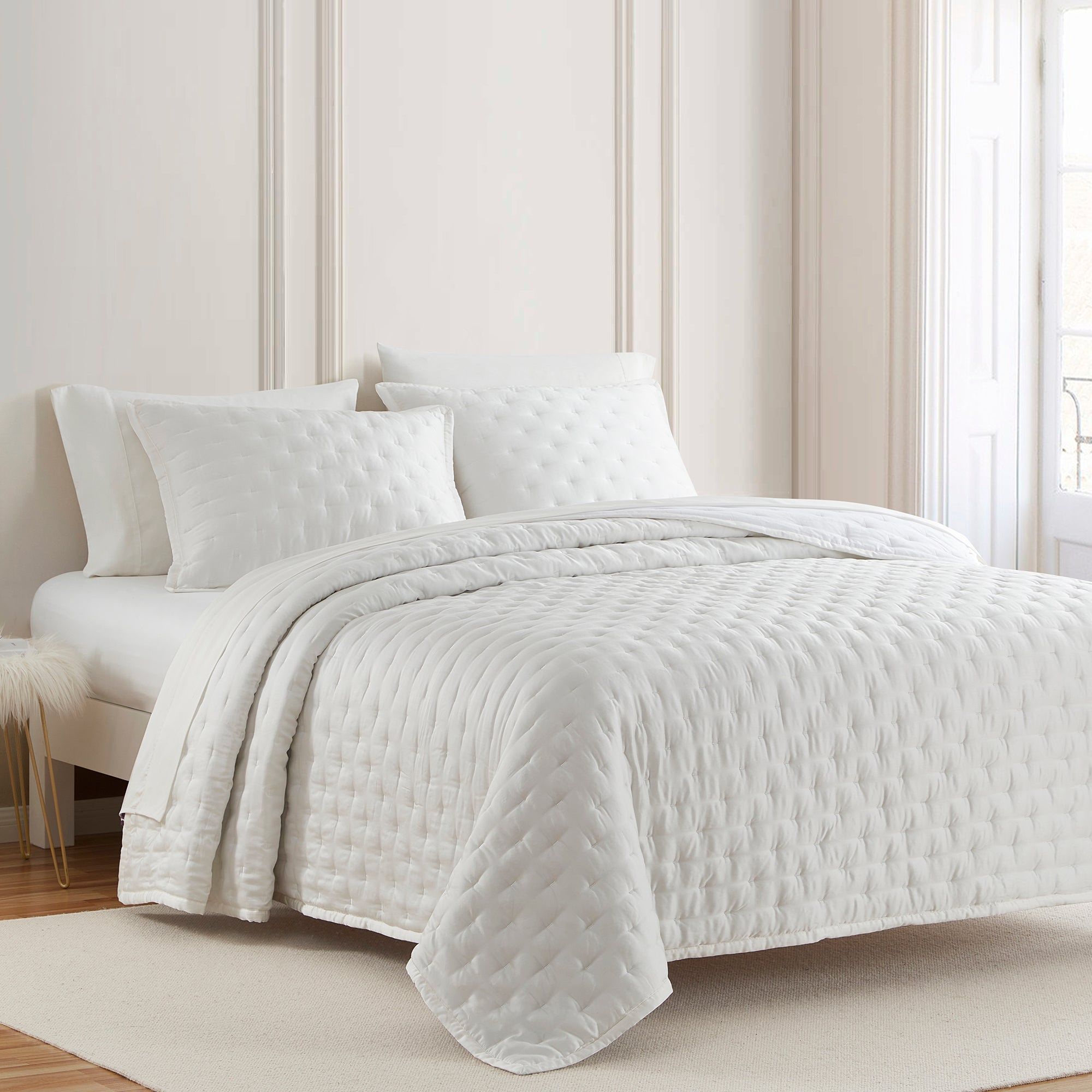 Lyocell - Full/Queen Eucalyptus Quilt Set (Set of 3) - White