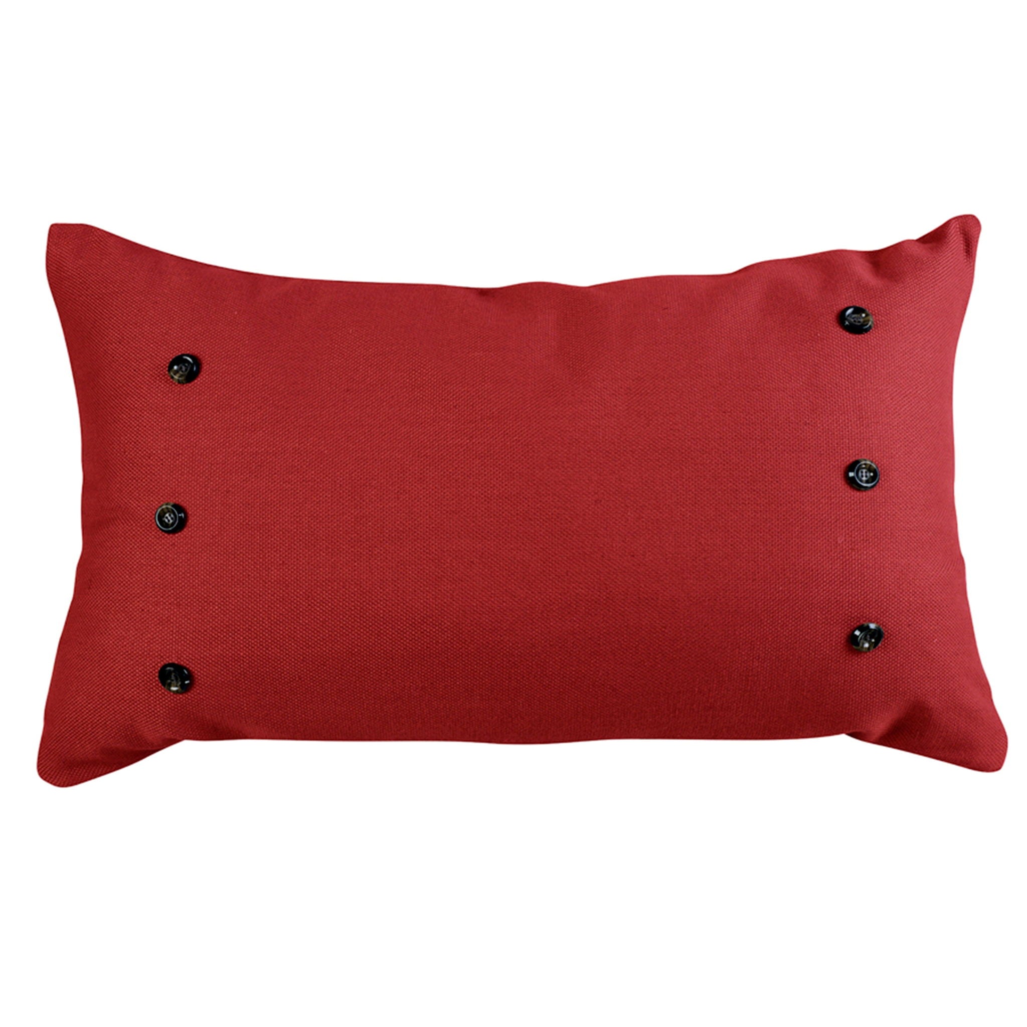Prescott - Large Oblong Lumbar Pillow - Red