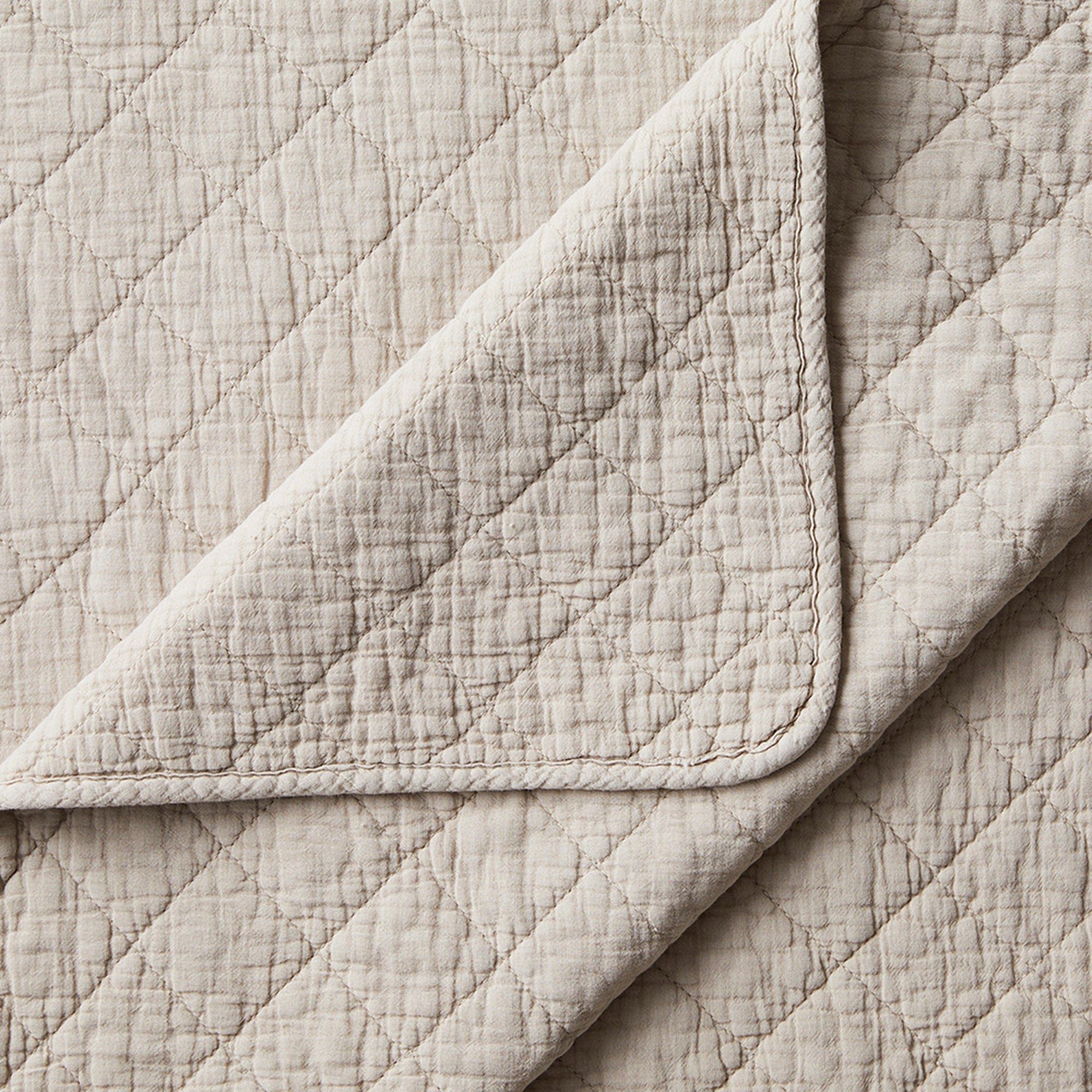 Cotton Gauze - Twin Stonewashed Quilt - Sable