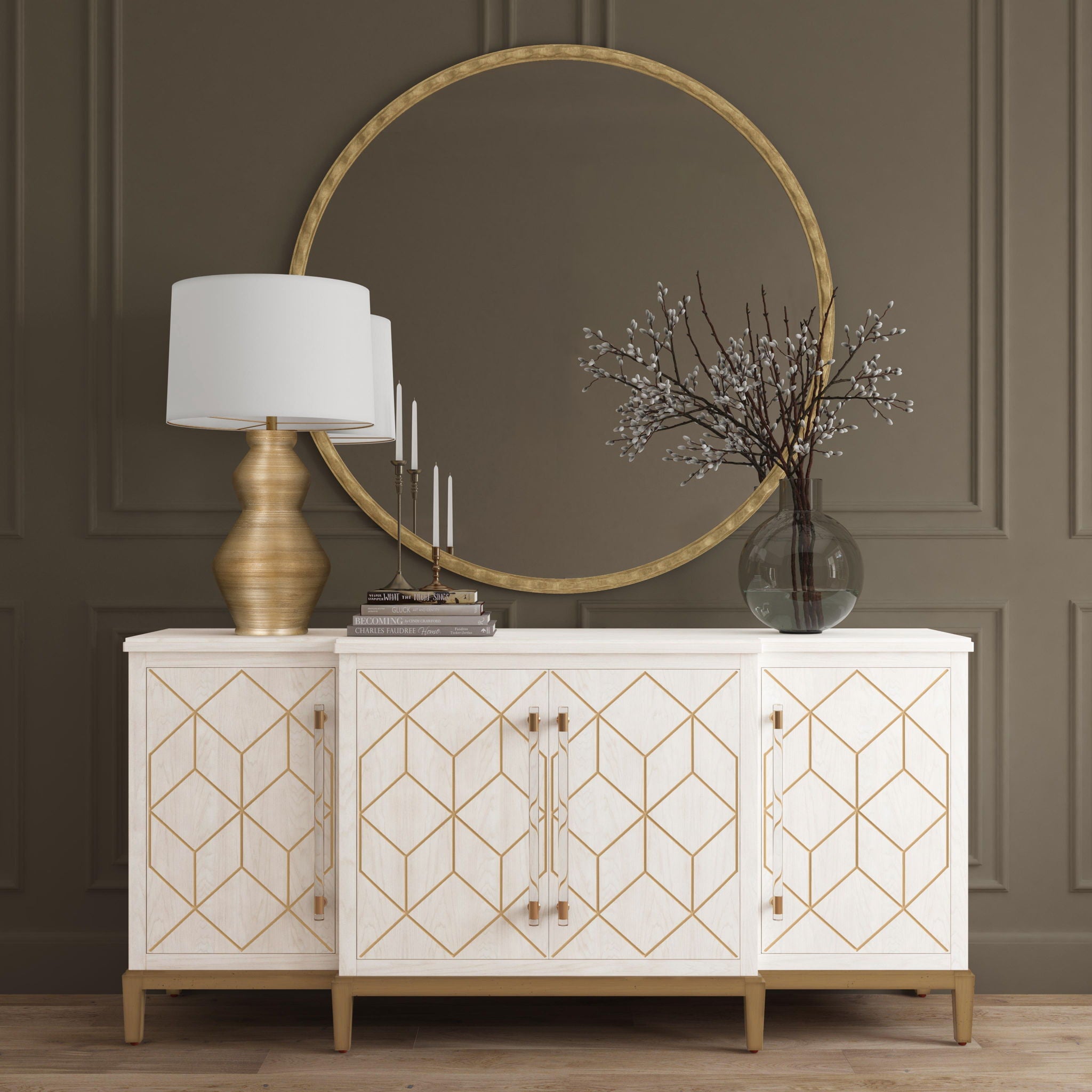 Entralla - Wall Mirror - Gold