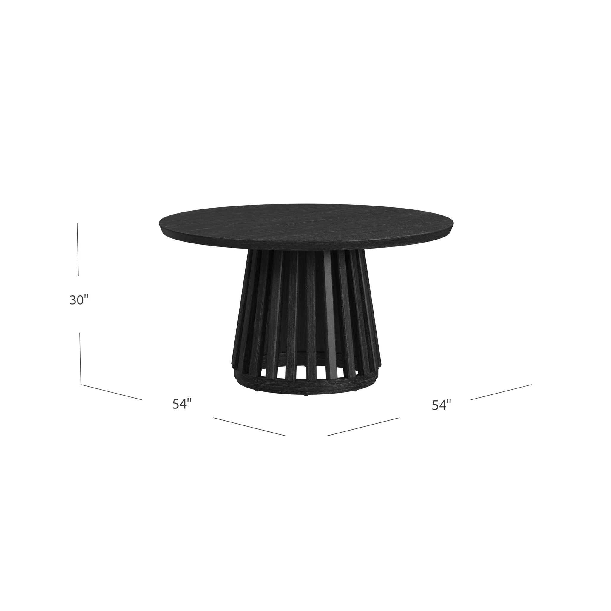 Mateo - Round Dining Table - Black