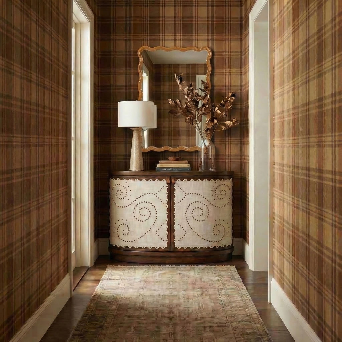Camellia - Caramel Wall Mirror - Caramel Lacquer