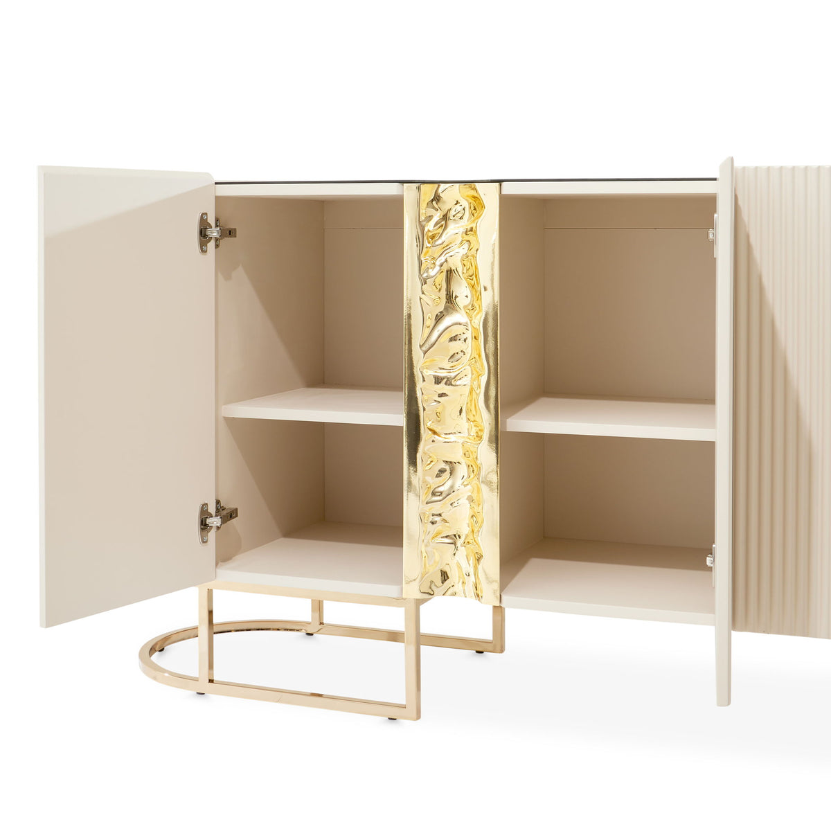 Lisbon - Console Table - Silken Matte Cream
