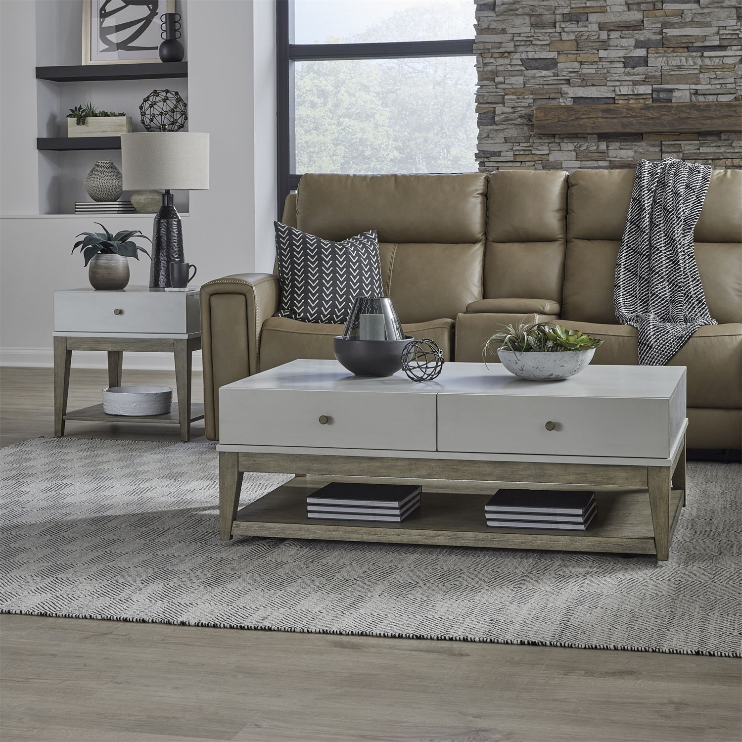 Berkley Square - 3 Piece Set - Linen & Khaki