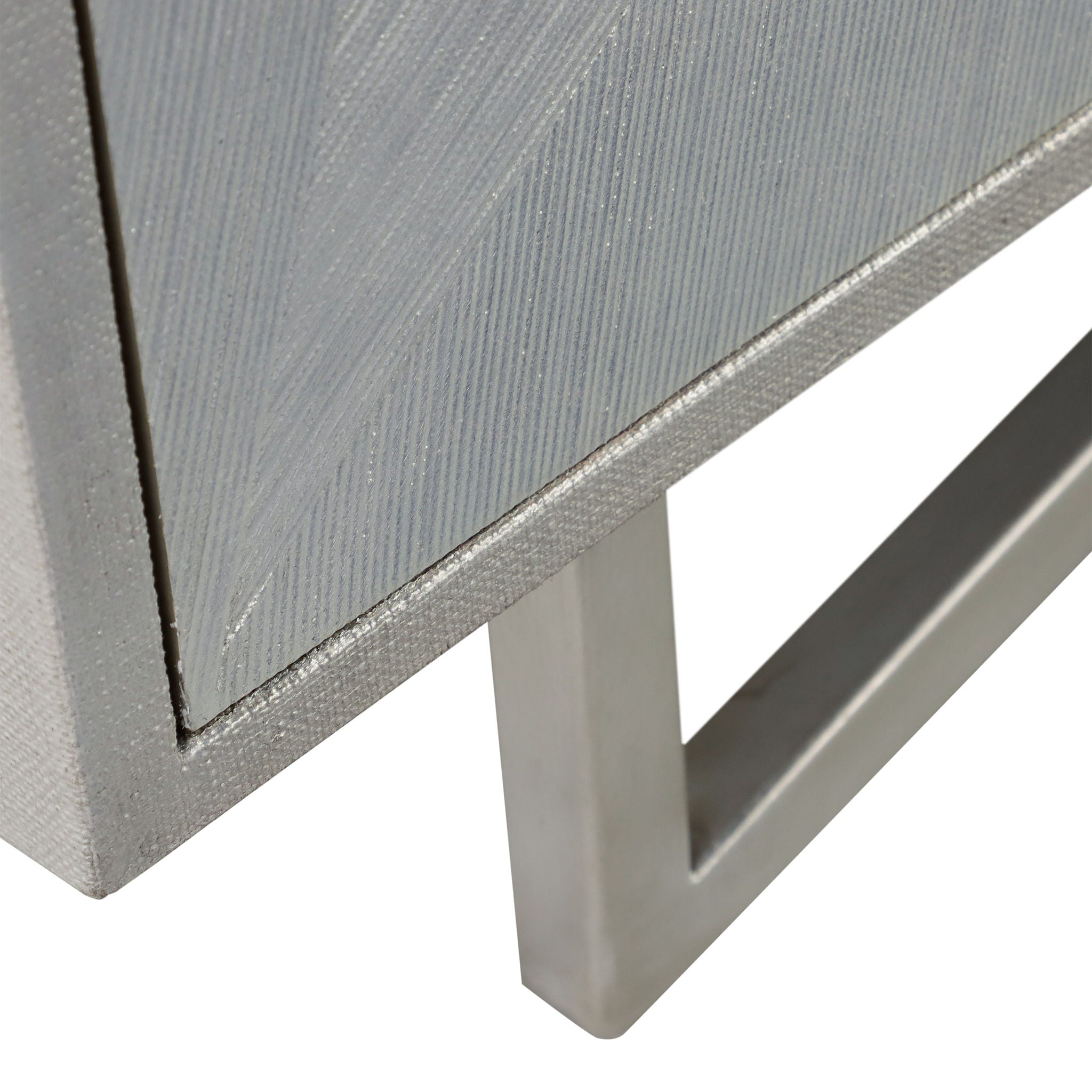 Vertex Four-Door Sideboard, Silver