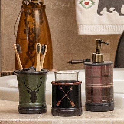 Aztec Bear - Countertop Bathroom Set (Set of 3), 4 Per Carton - Multi Color