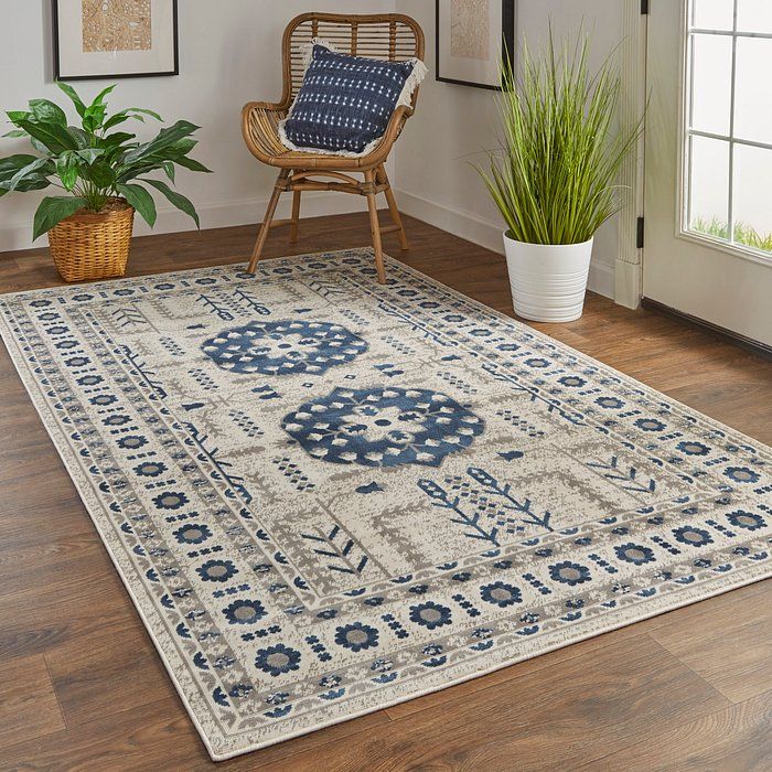 FOSTER Collection - 3754F Blue/Beige