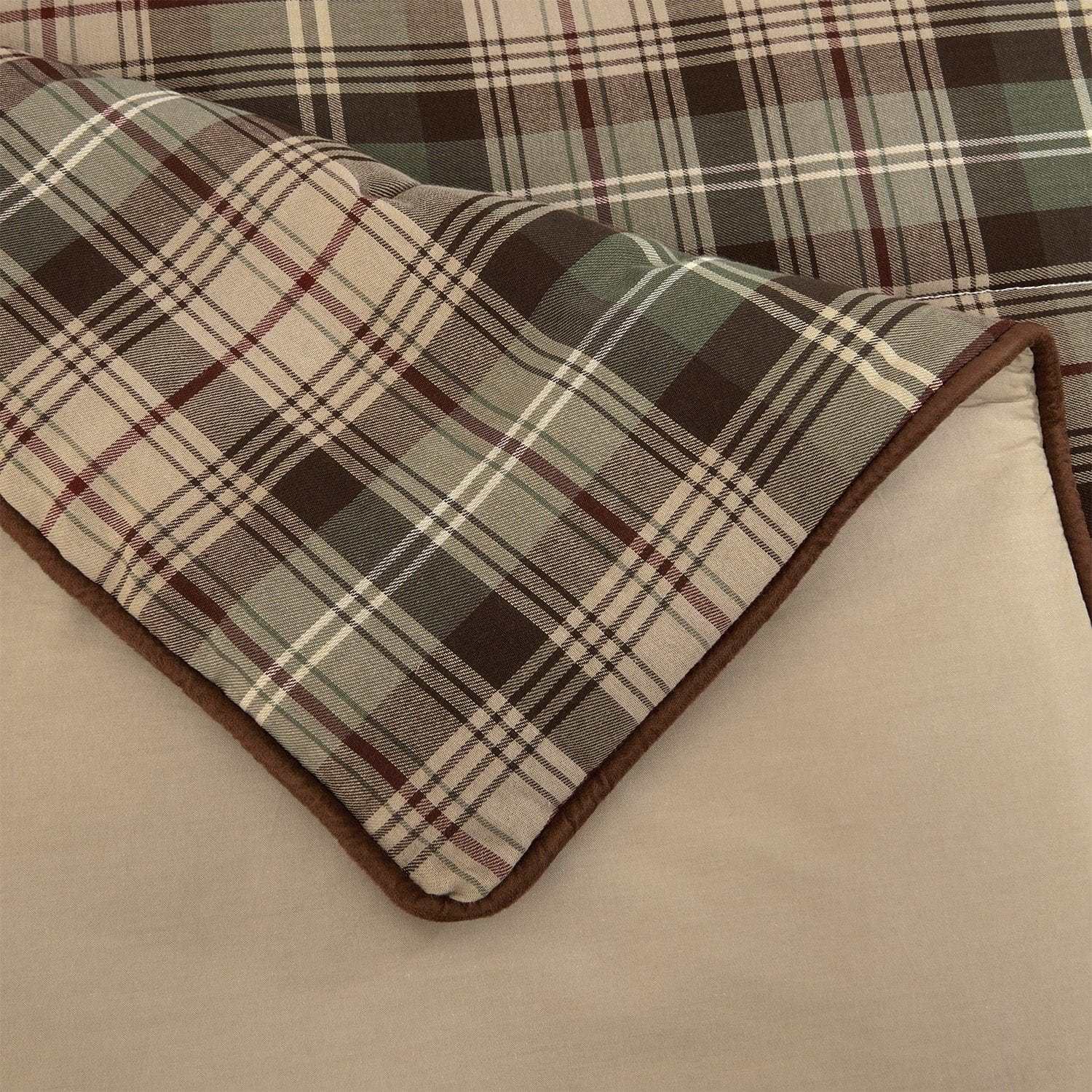 Huntsman - Queen Comforter Set (Set of 4) - Brown / Tan