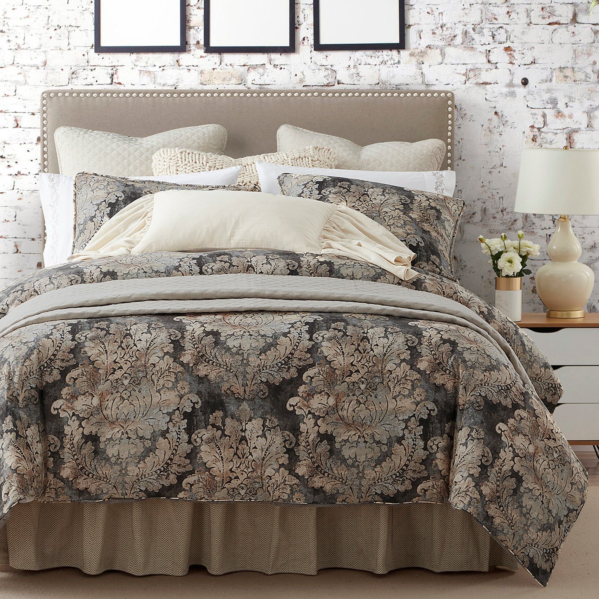 Victoria - Queen Washed Linen Duvet Cover Set (Set of 3) - Multi Color