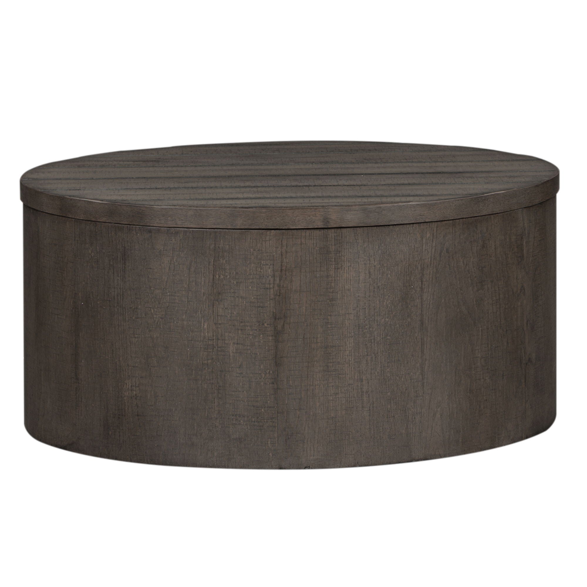 Modern Farmhouse - Drum Cocktail Table - Dusty Charcoal