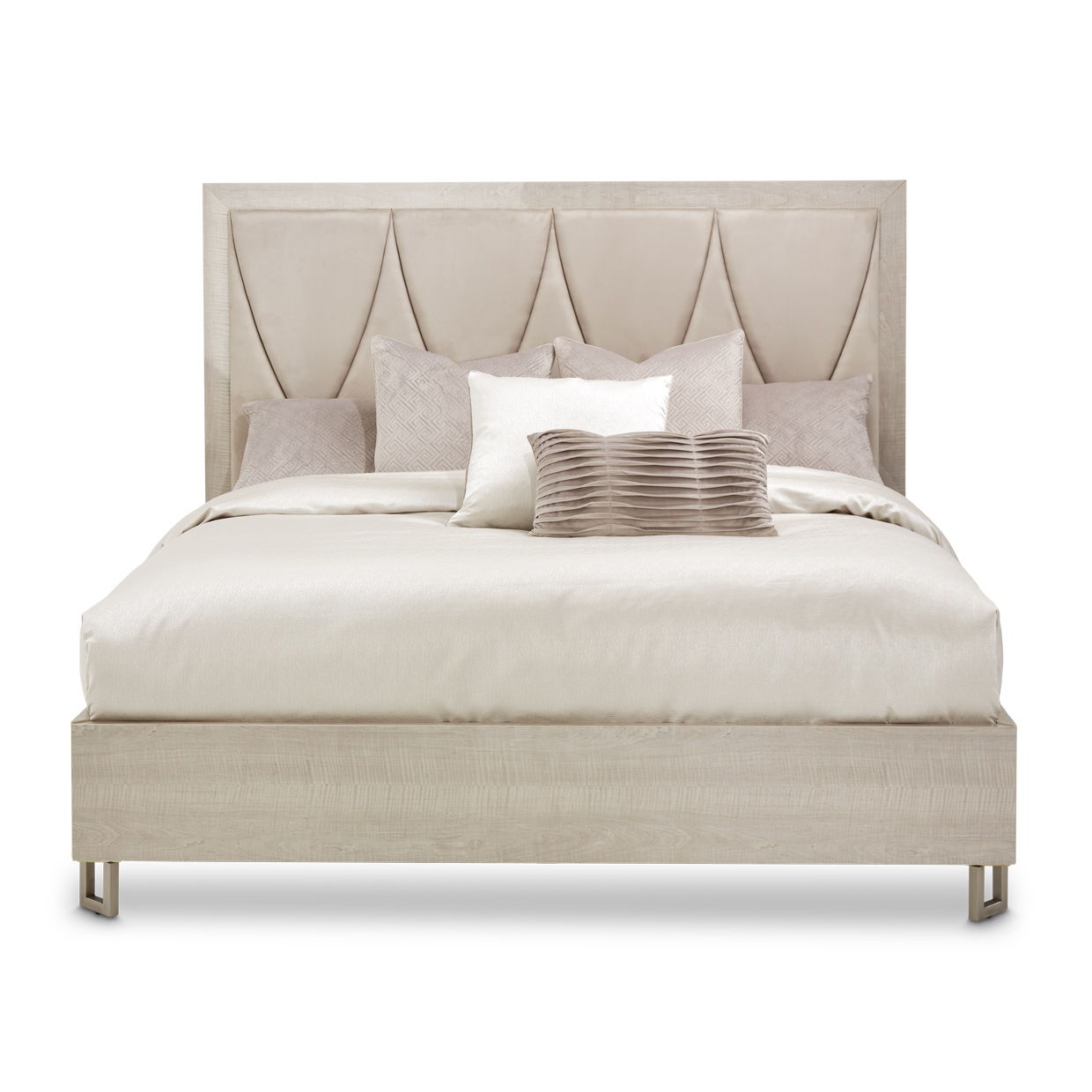 Marin - Panel Bed With Upholstery Frame