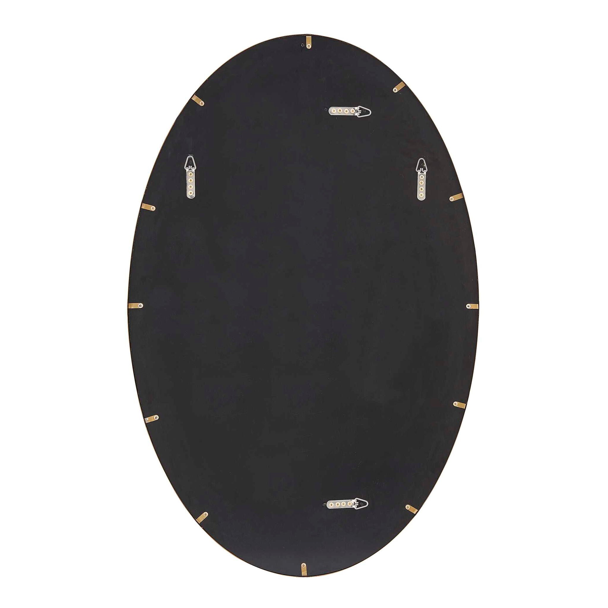 Elstree - Oval Mirror - Antique Brass