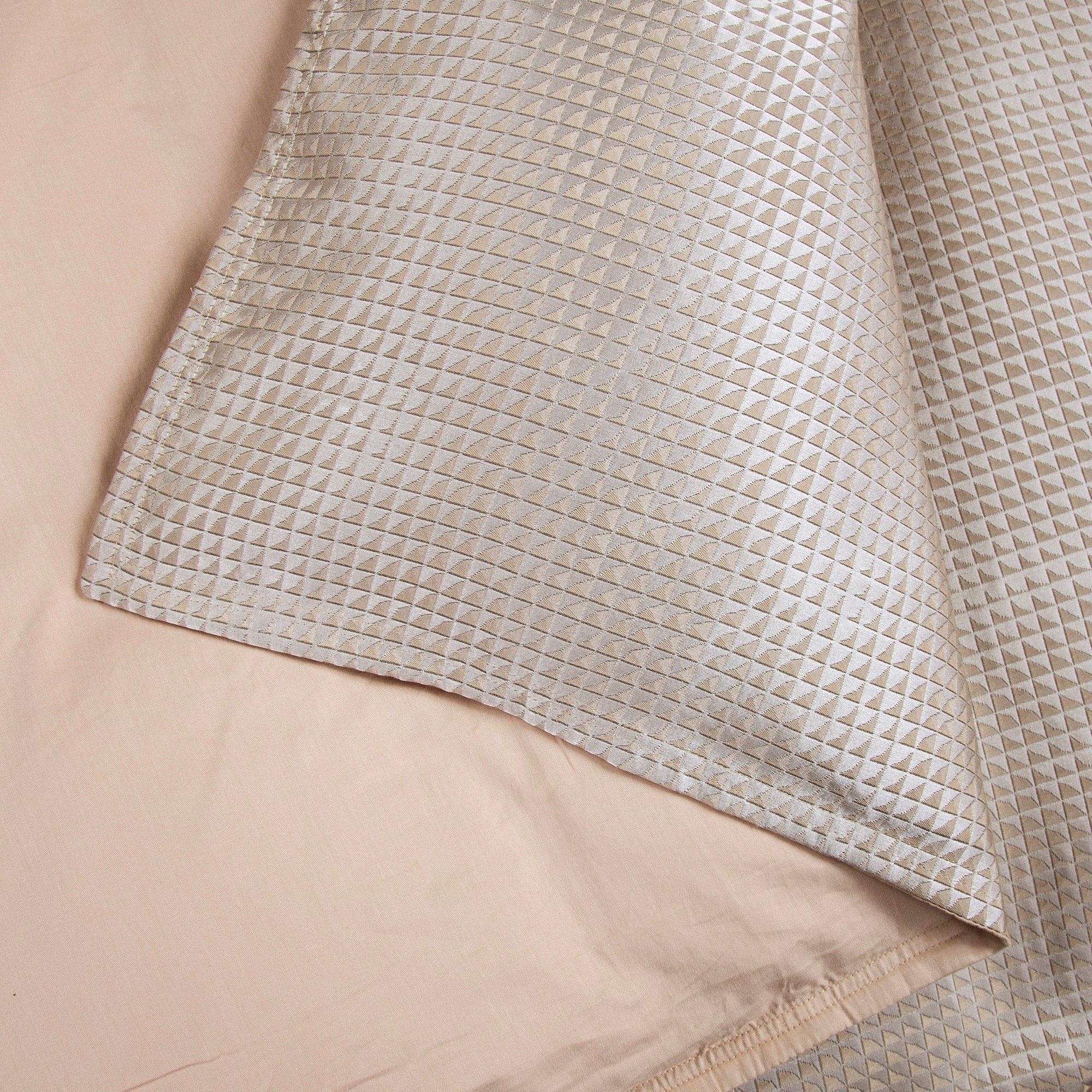 Sydney - Queen Jacquard Duvet Cover Set (Set of 3) - Champagne