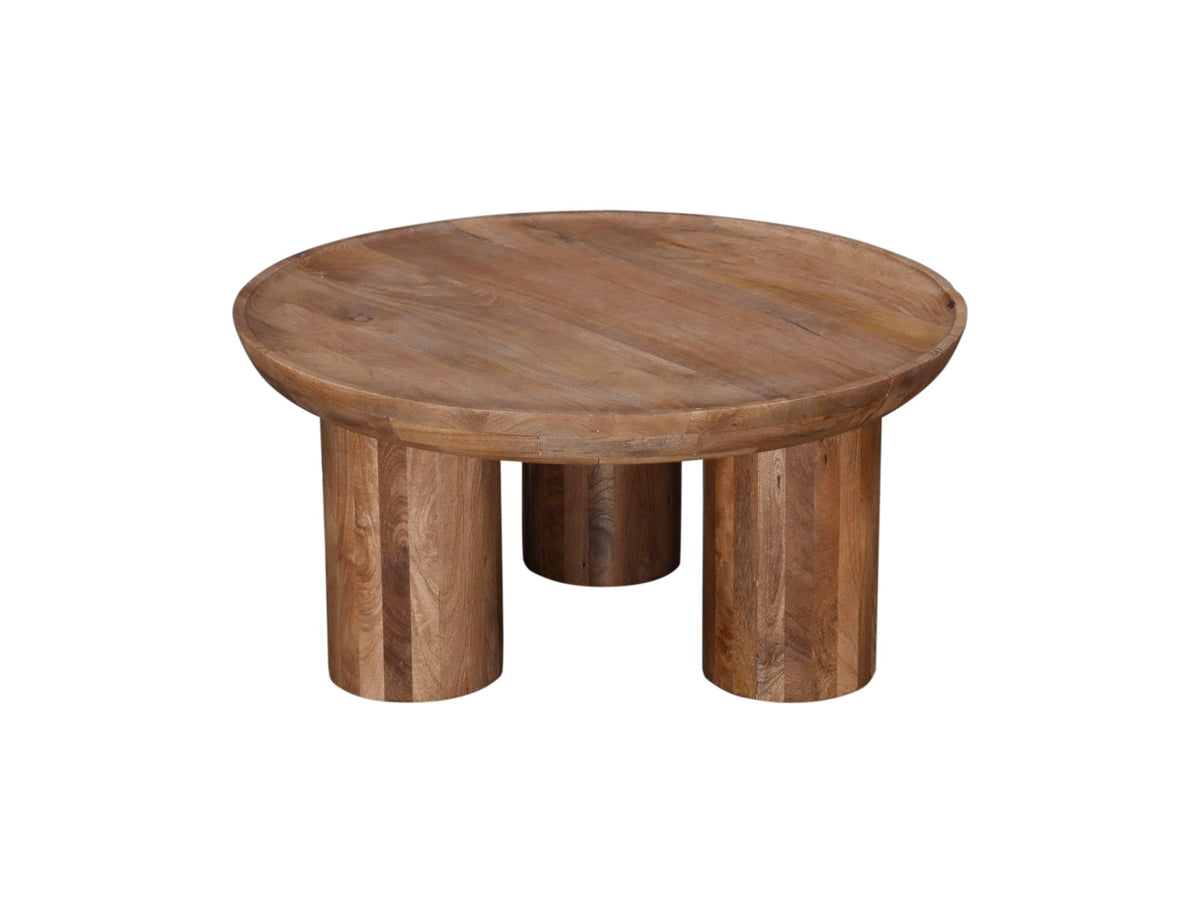 Blair - Round Cocktail Table Top - Dark Brown