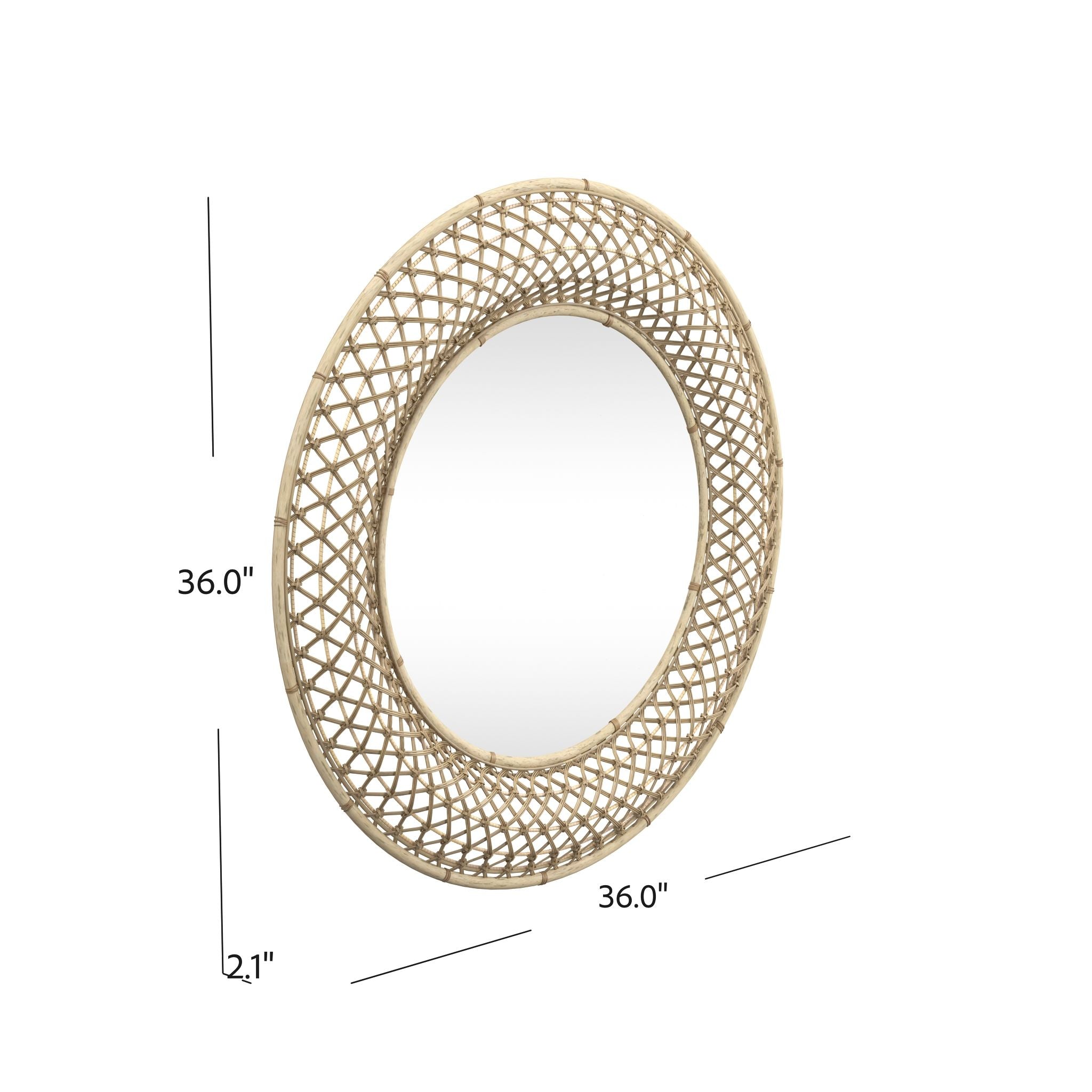 Biedel - Wall Mirror - Light Brown