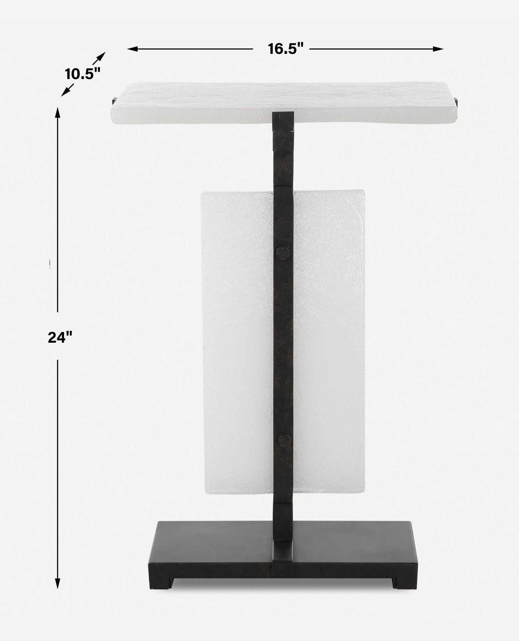 Elements Bubble - Glass Accent Table