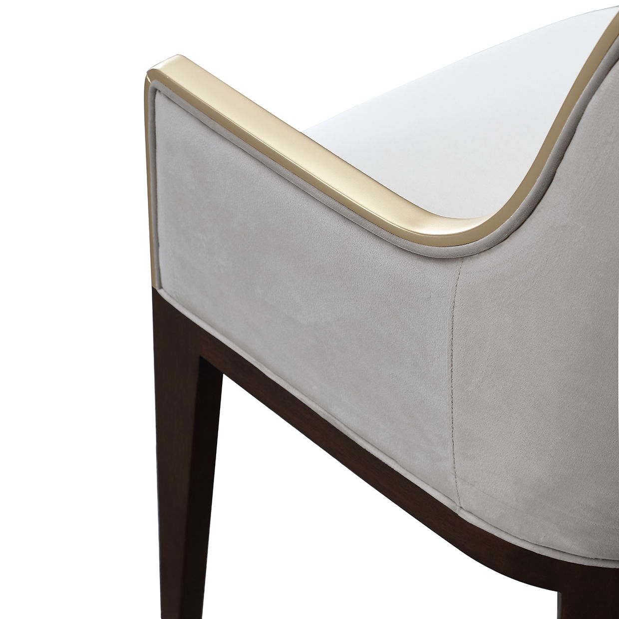 Houston - Dining Arm Chair - Porcini / Walnut