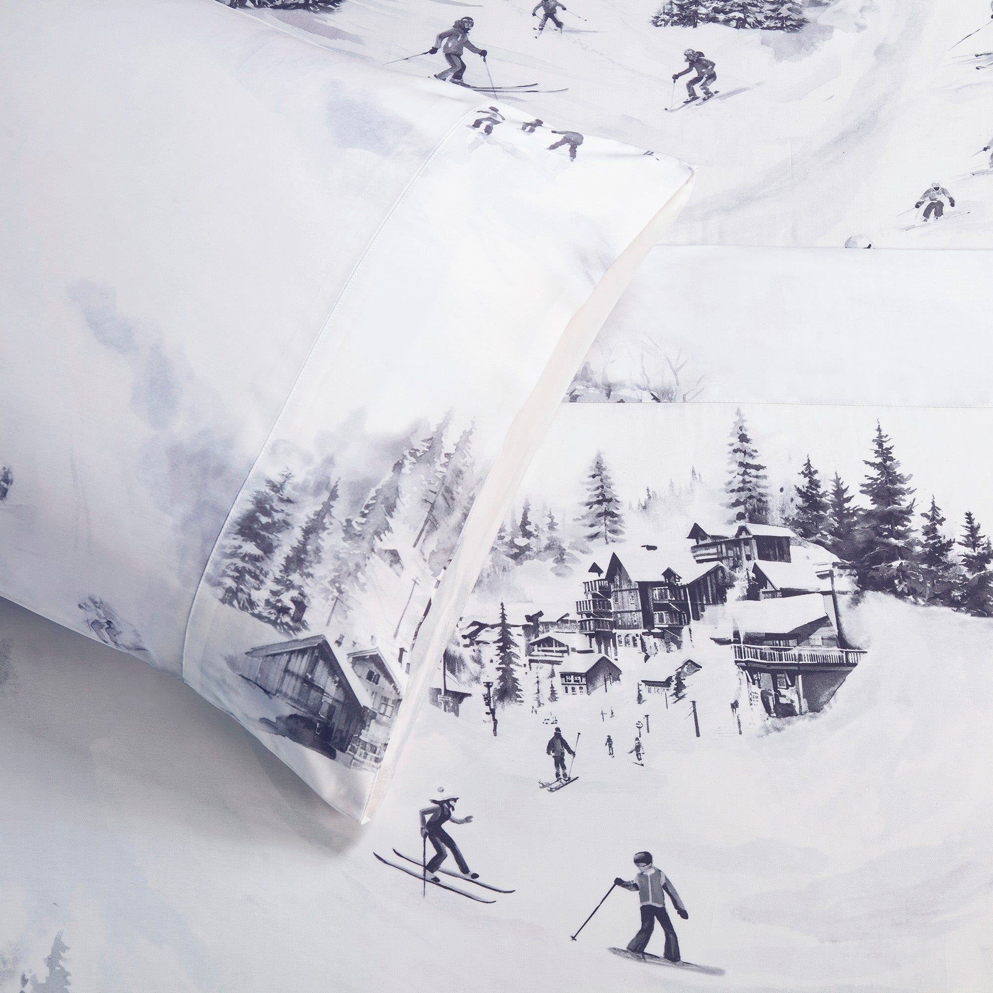Ski Life - King Eucalyptus Sheet Set (Set of 4) - Gray