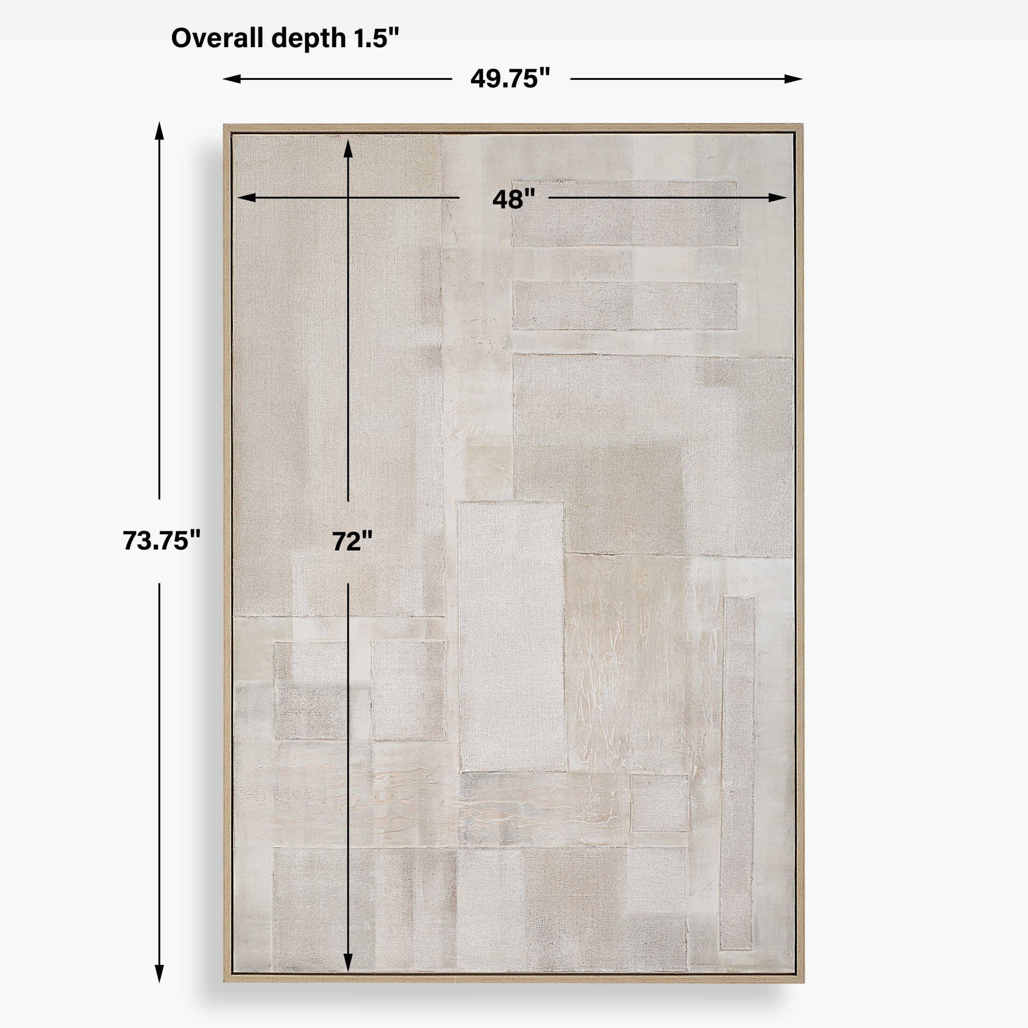 Erase - Canvas Abstract Art - Gray