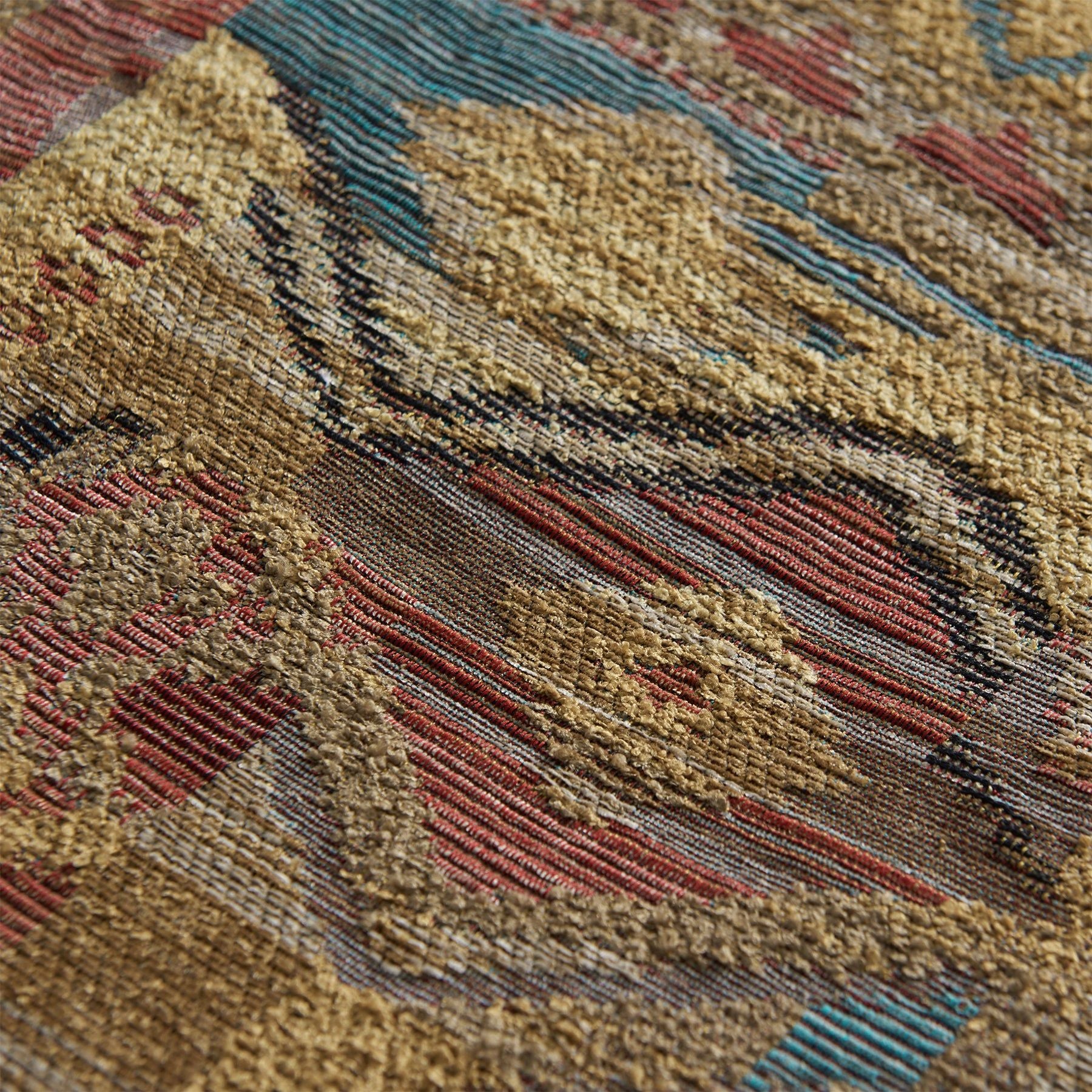 Ruidoso - Queen Comforter Set (Set of 4) - Gold / Red / Blue