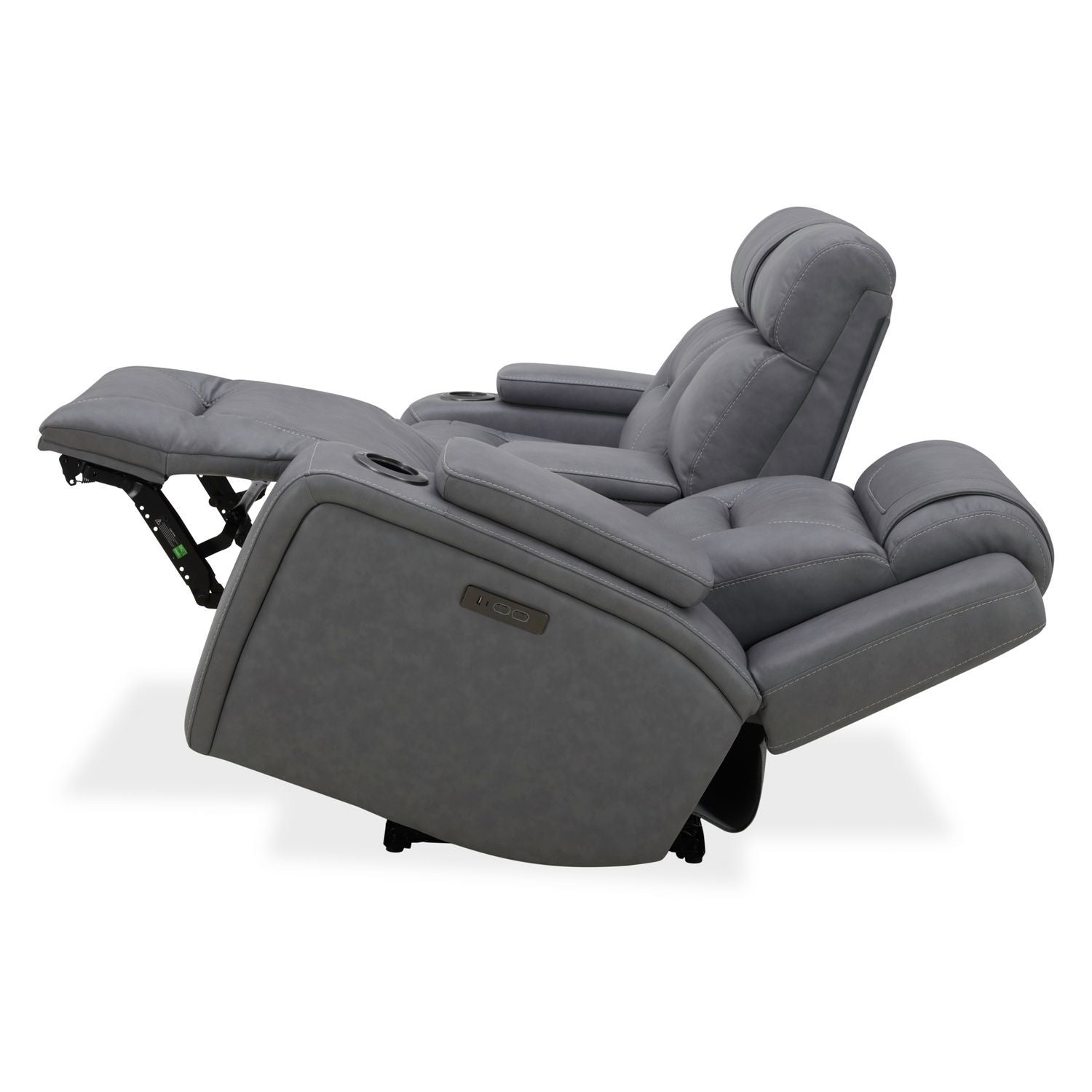 Chapman - Loveseat With Console P2 & ZG - Aline Blue Gray