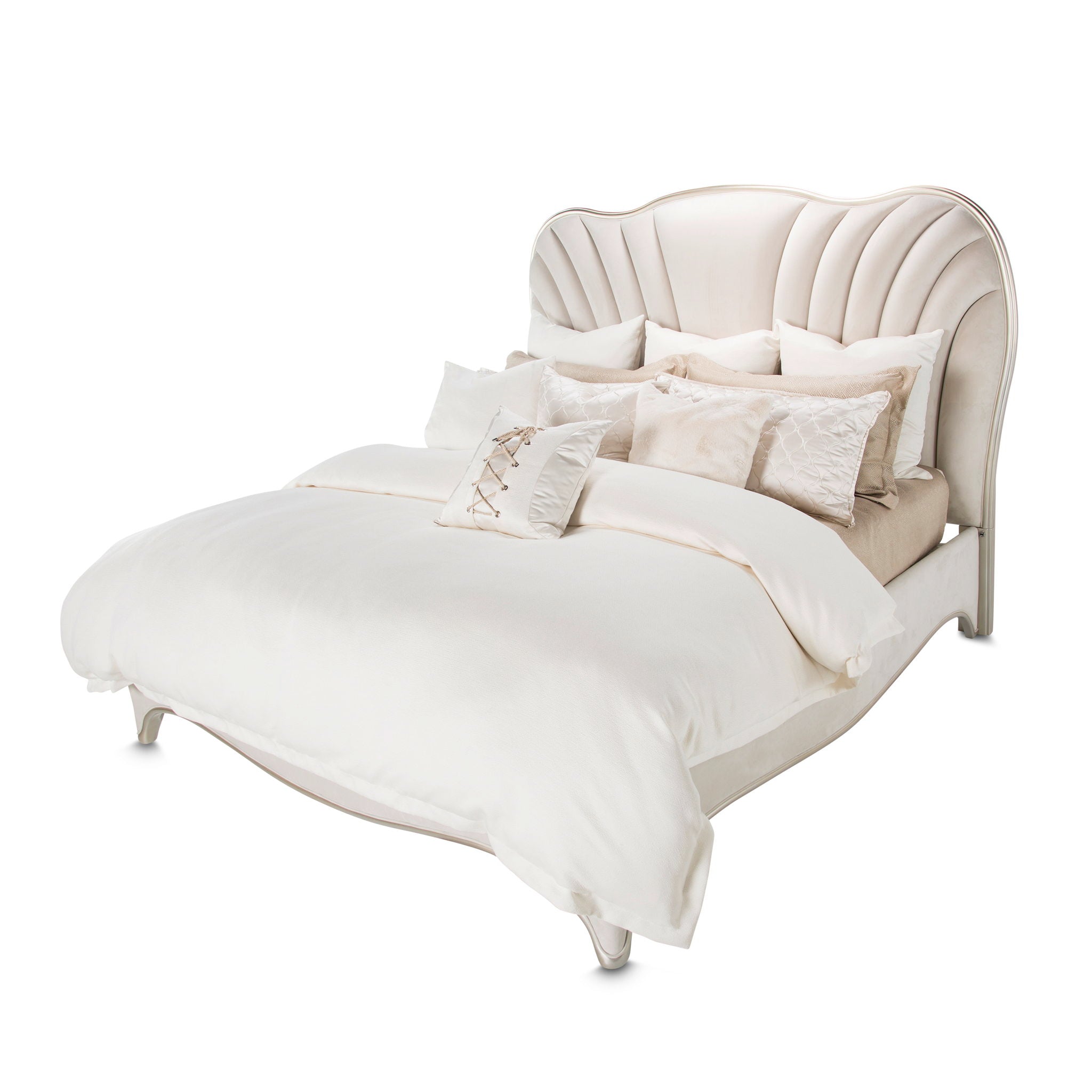 London Place - Velvet Panel Bed