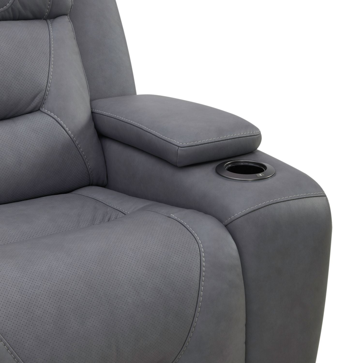 Chapman - Loveseat With Console P2 & ZG - Aline Blue Gray