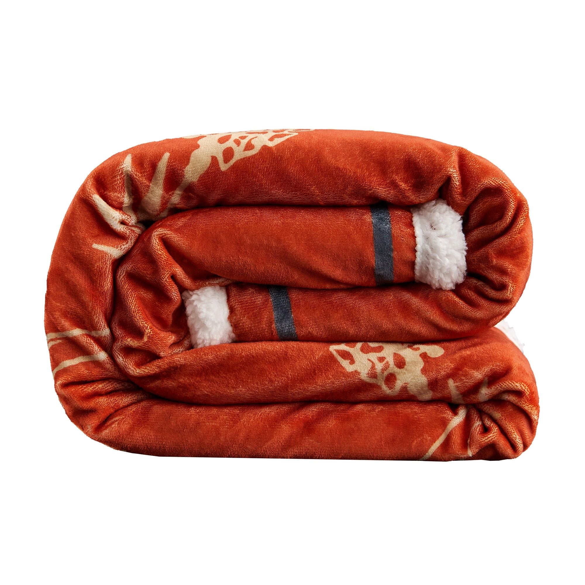 Campfire - Marfa Campfire Sherpa Throw Sunset Rider, 6 Per Carton - Red