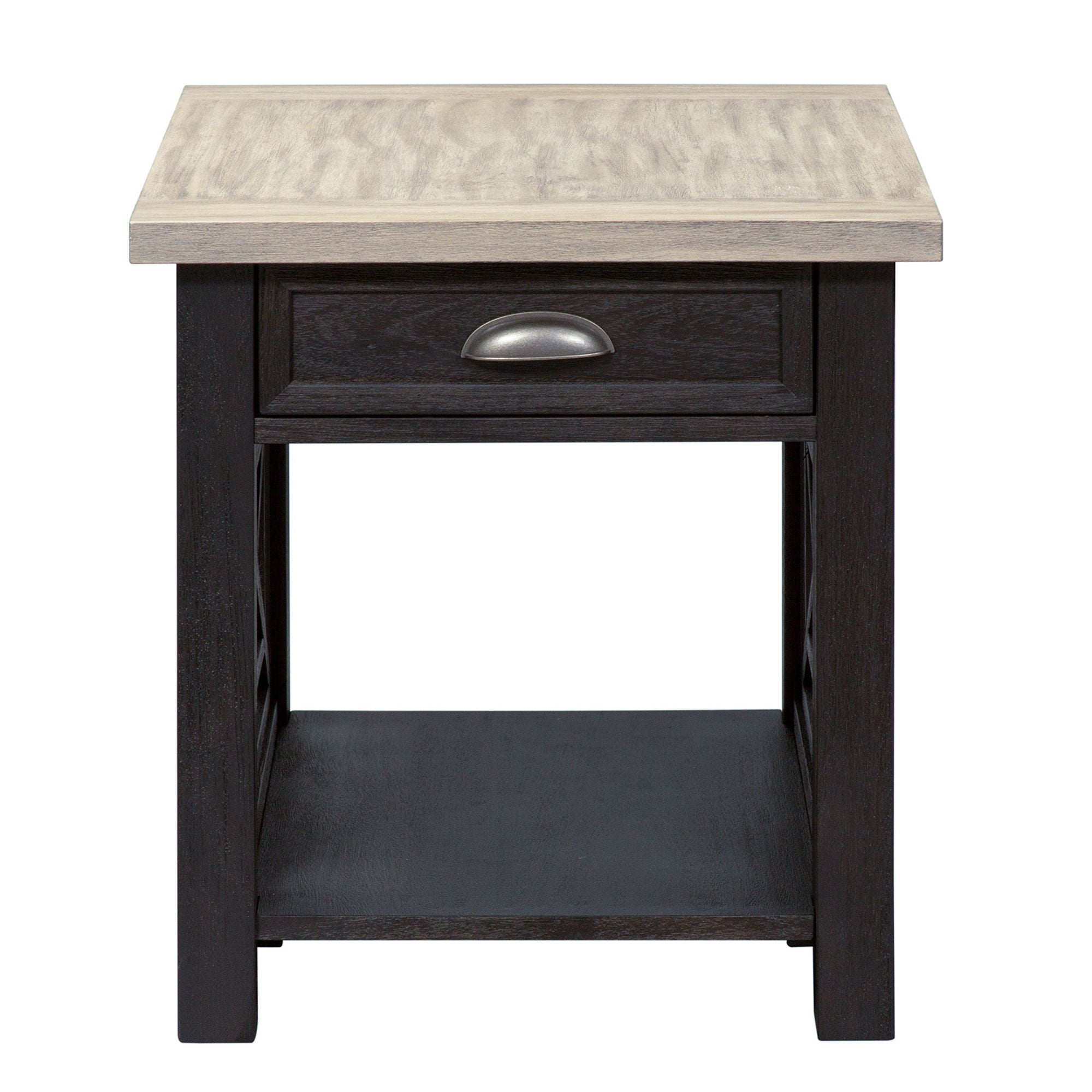 Heatherbrook - 3 Piece Table Set (1 Lift Top Cocktail 2 End Tables) - Charcoal & Ash