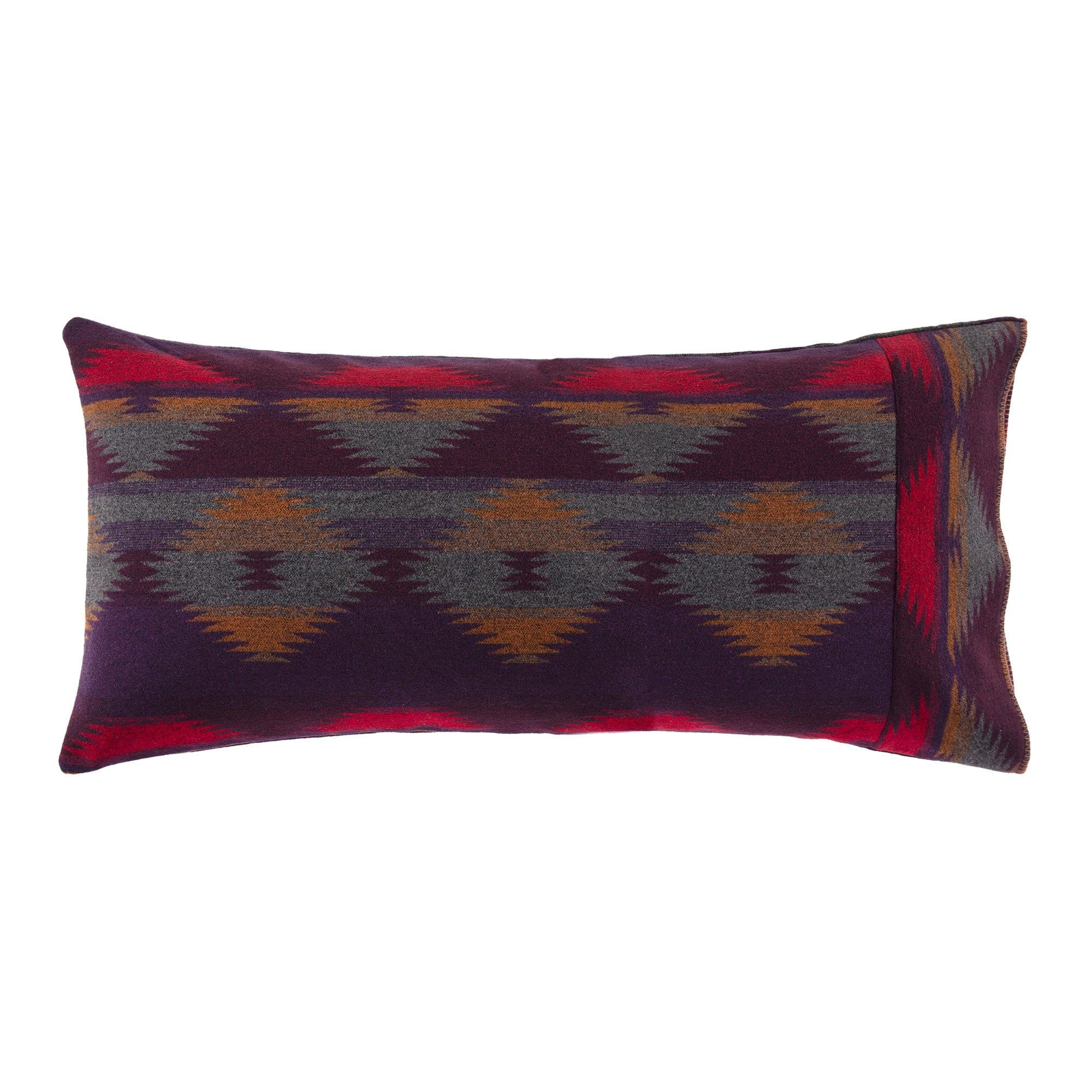 Gila - 20" x 30" Wool Blend Self Cuff Pillowcase - Multi Color