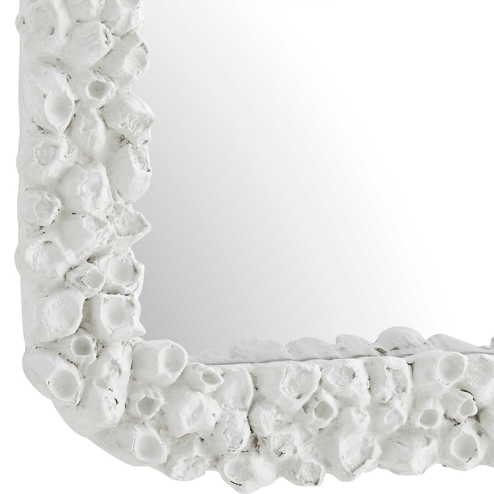 Barnacle - Rectangular Mirror - White