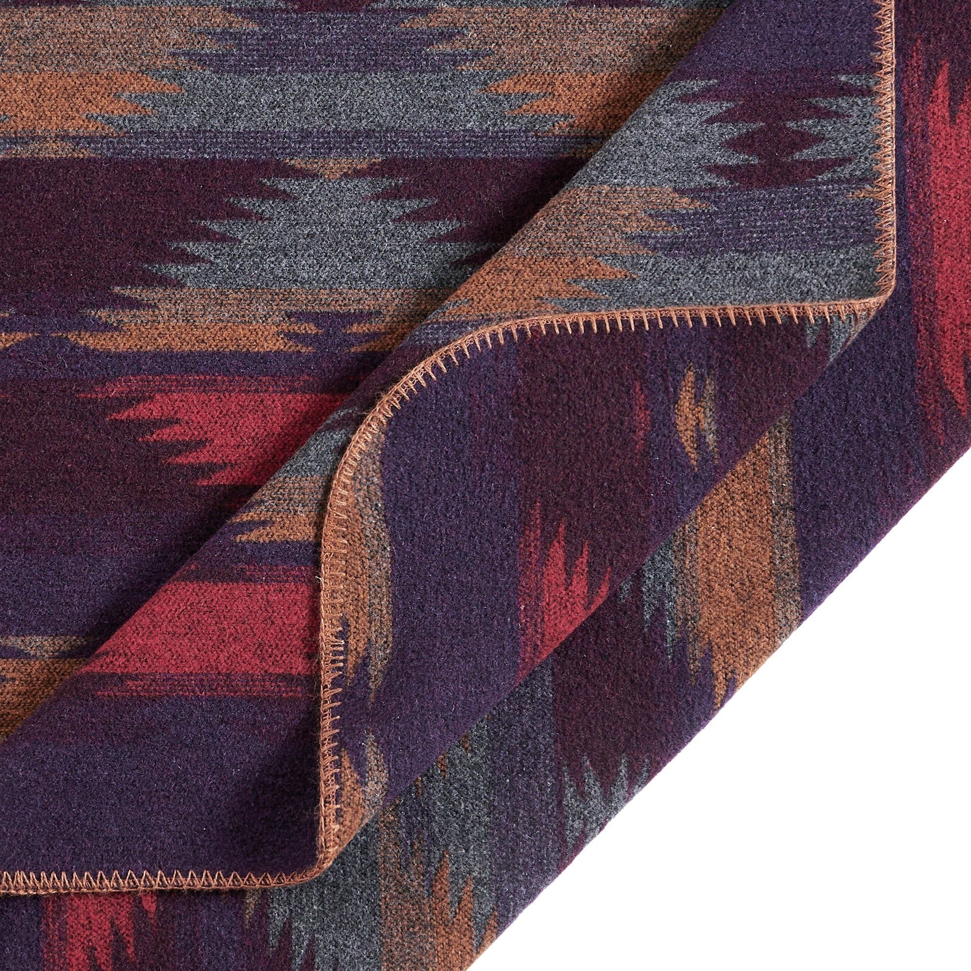 Gila - Full/Queen Wool Blend Blanket - Multi Color