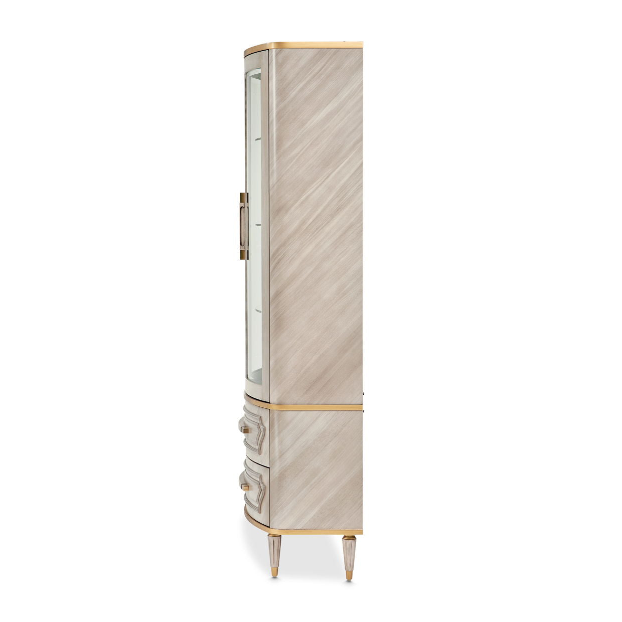 St. Charles - Display Cabinet - Dove Gray