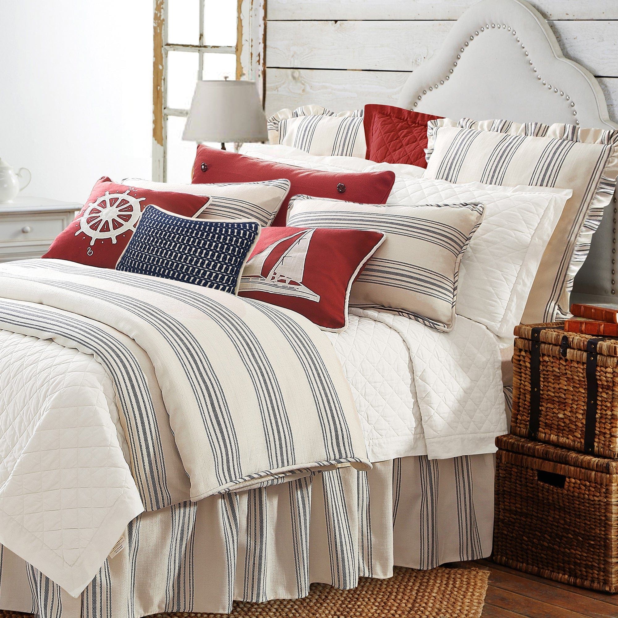 Prescott - Queen Duvet Cover Set (Set of 3) - Navy