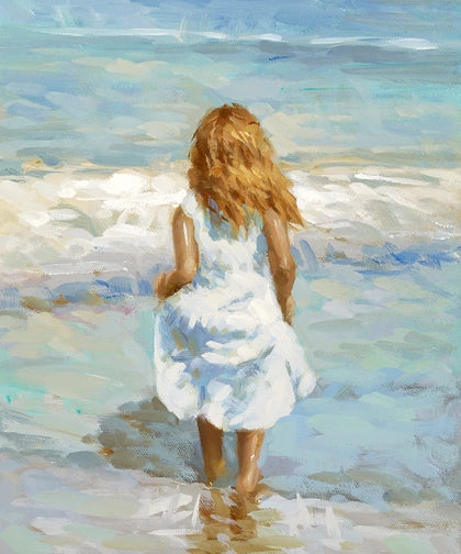 Painting/Girl at beach
