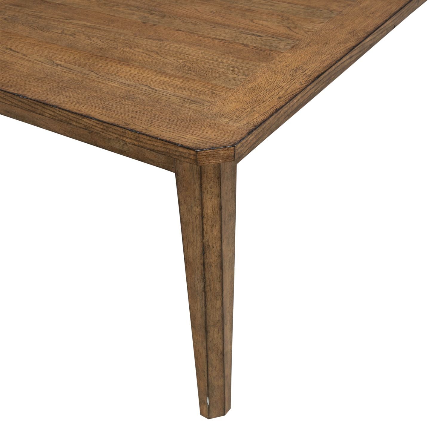 Carolina Park - Rectangular Leg Table - Amber Brown