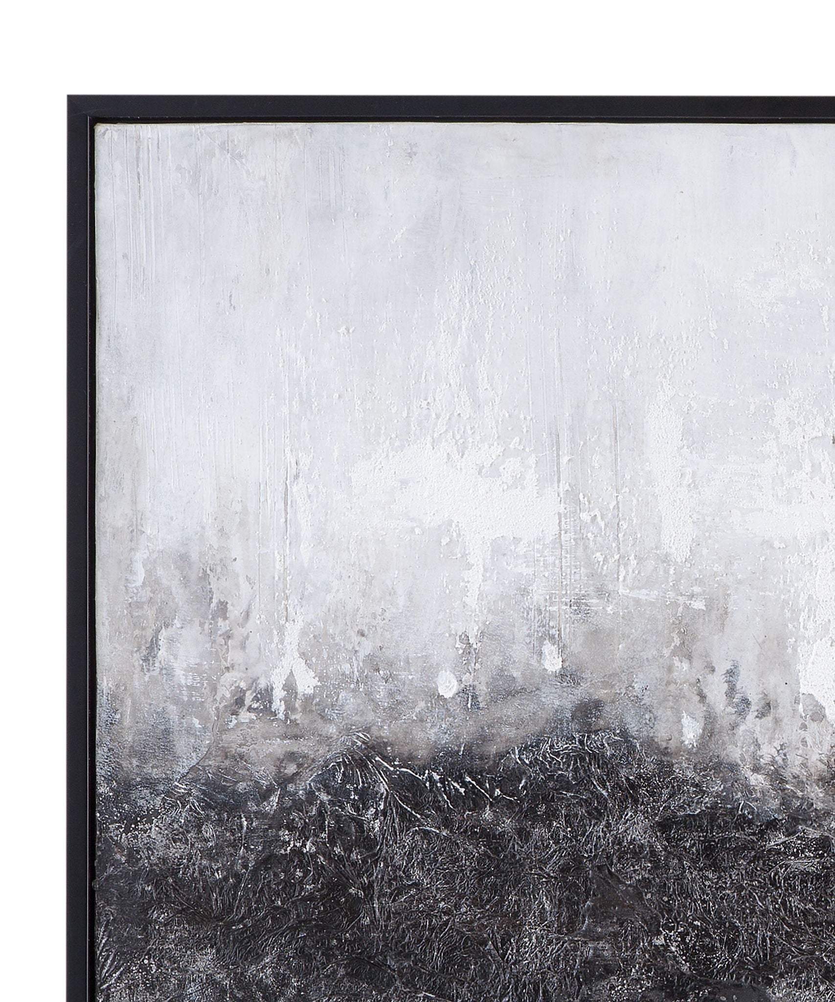 Divided Framed Canvas - Gray / Black