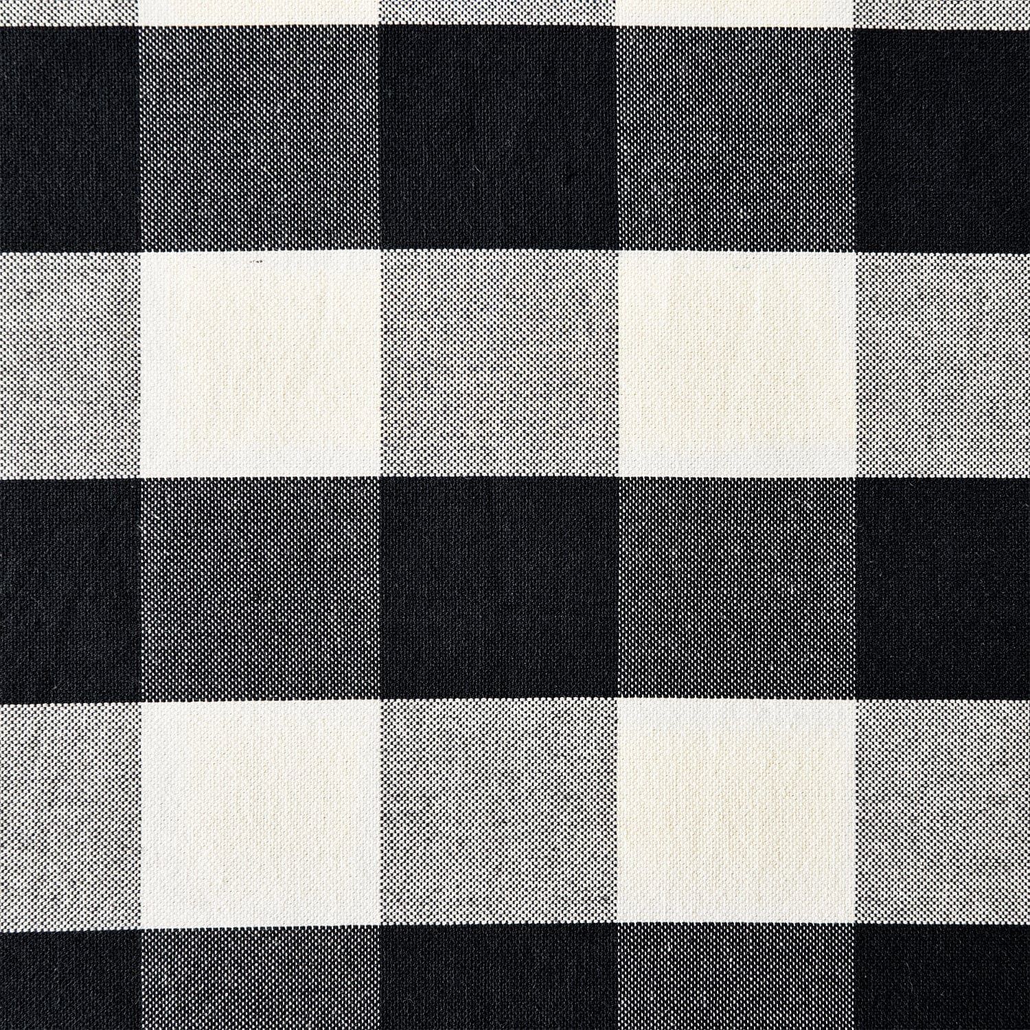 Camille - Full Buffalo Check Comforter Set (Set of 3) - Black / Natural
