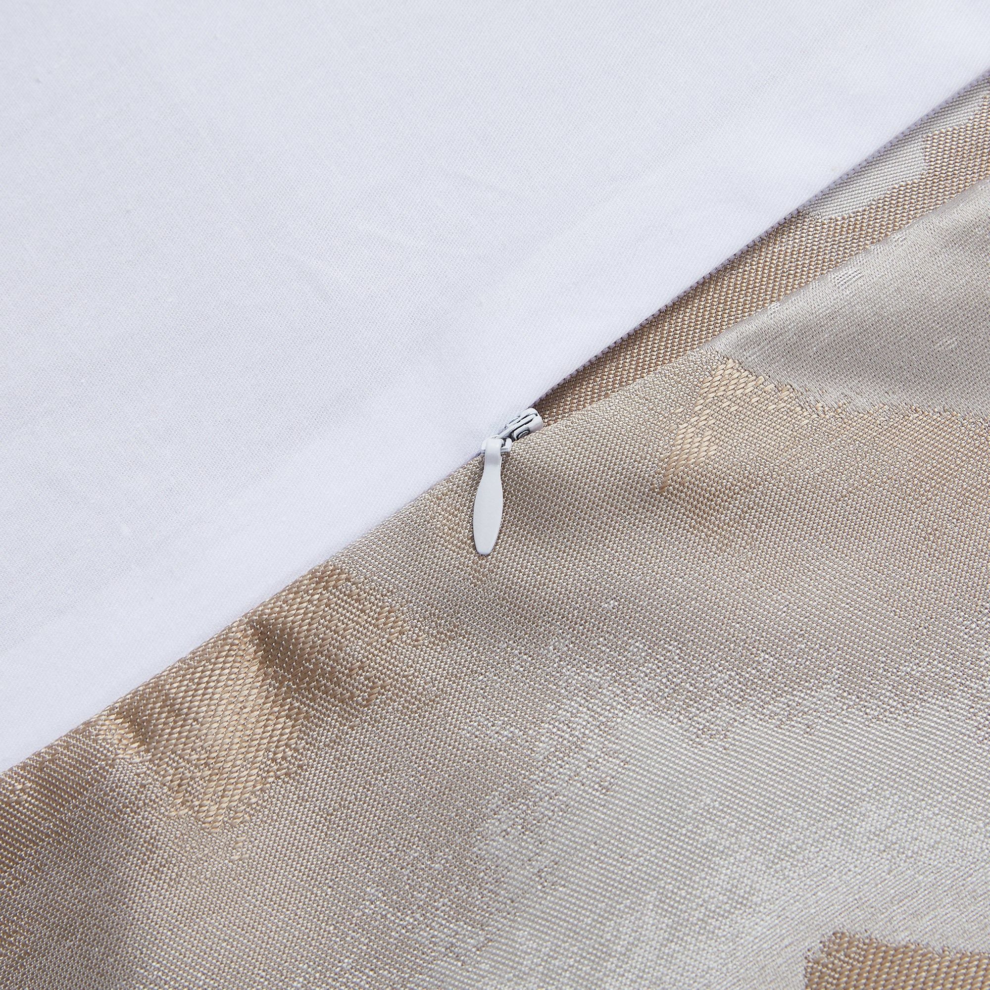 Serenity - King Modern Jacquard Comforter Set (Set of 3) - Champagne
