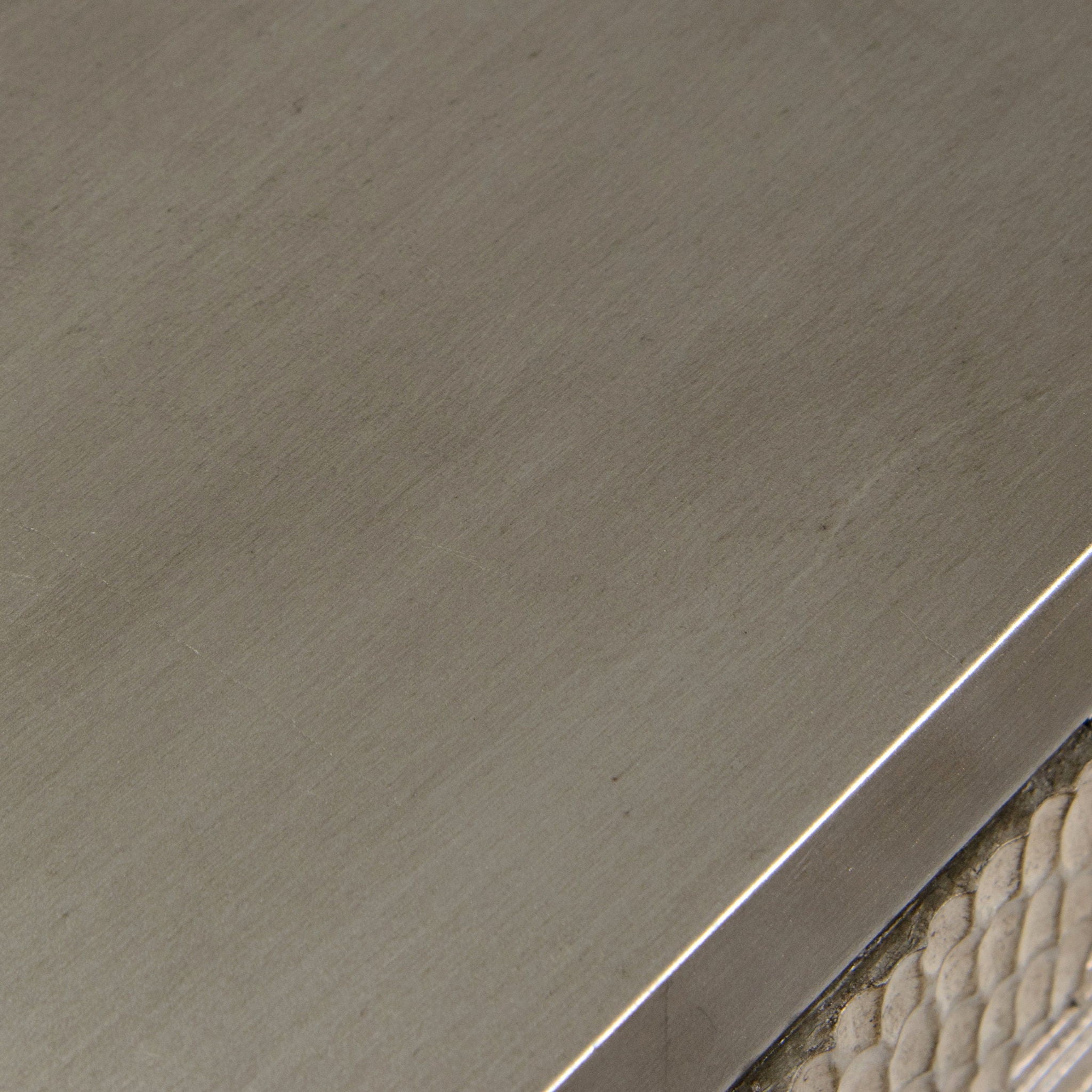 River's Edge Two-Door Chest, Silver