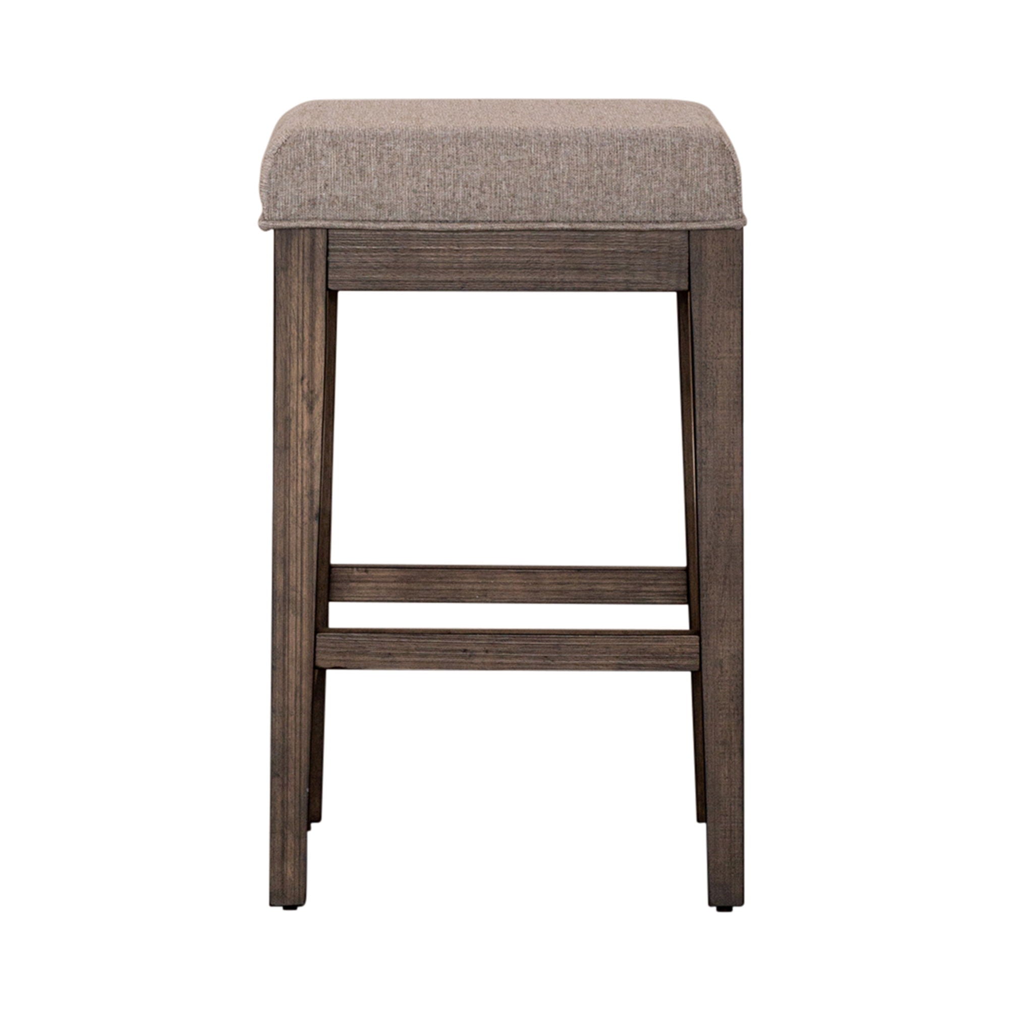 Arrowcreek - Upholstered Console Stool - Weathered Stone