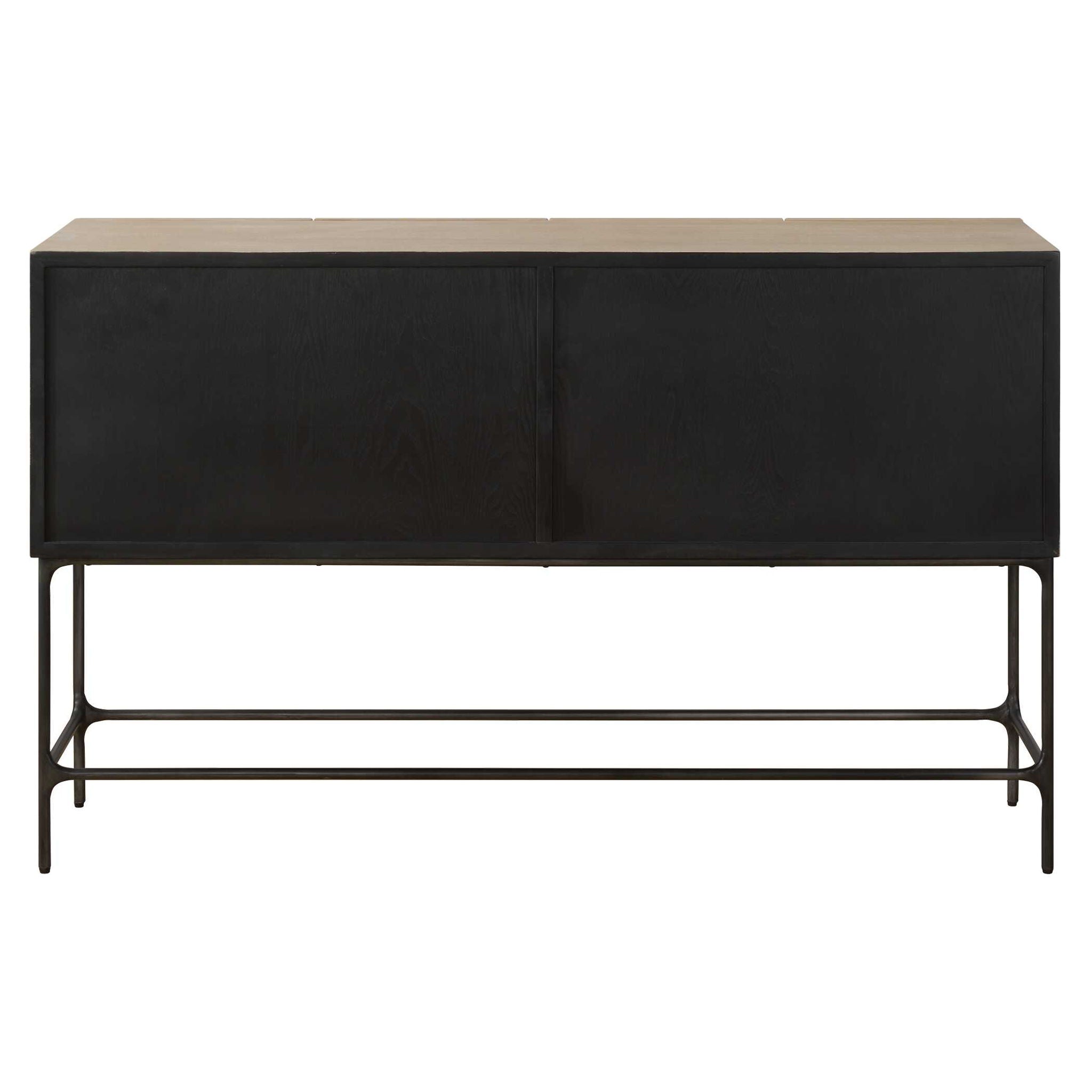 Lunar - 4 Door Elm Wood Cabinet
