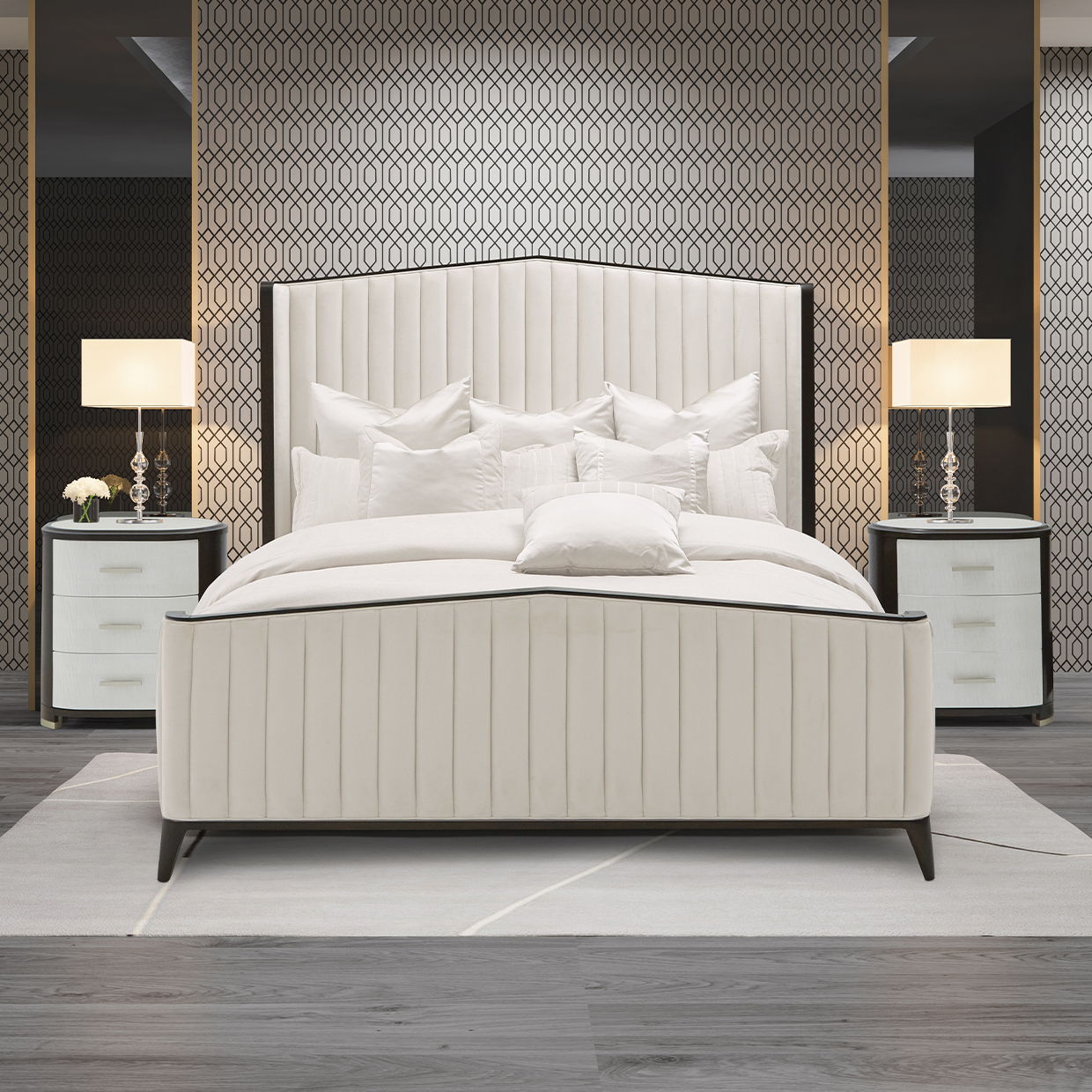 Paris Chic - Sleigh Bed