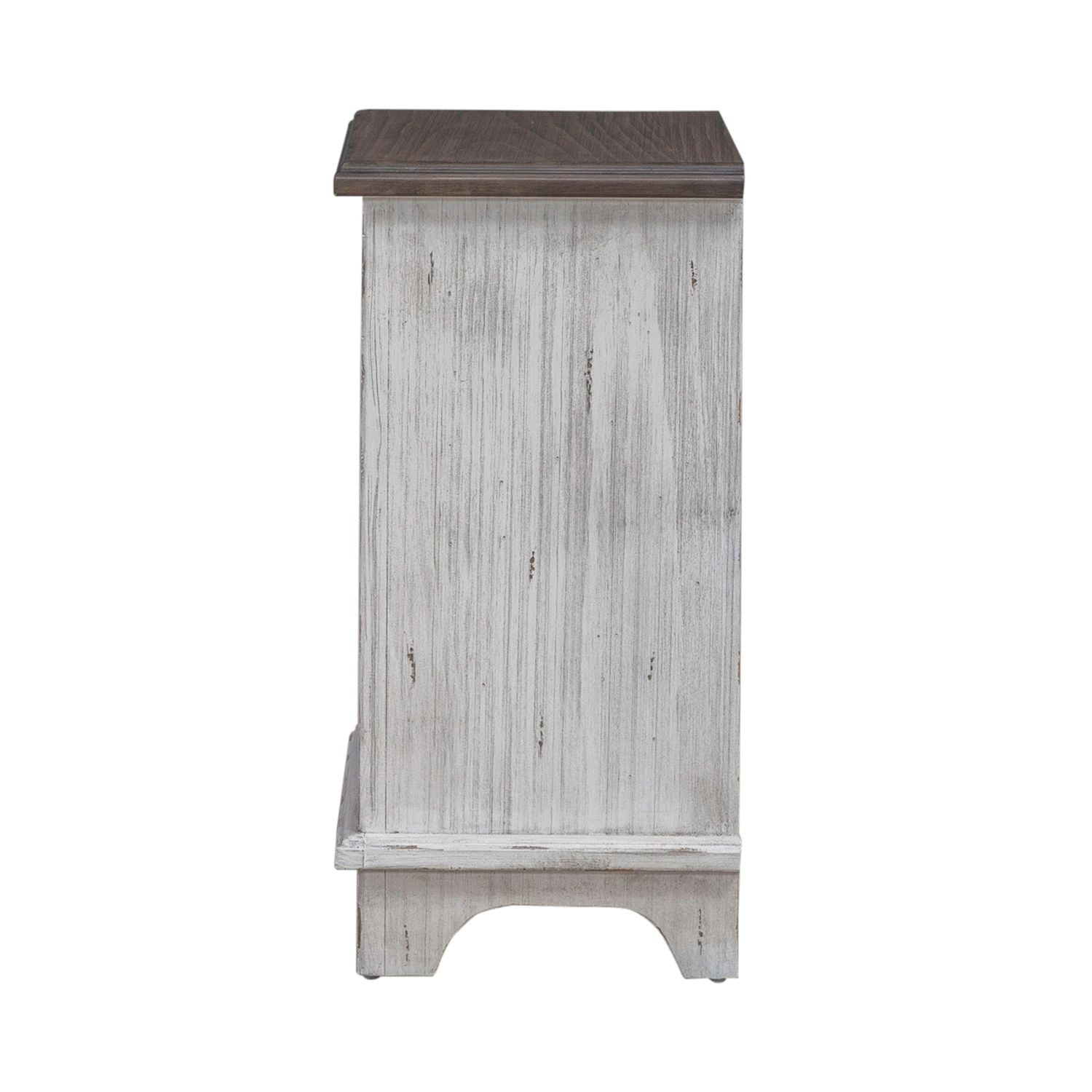 River Place - Right Pier Base - Riverstone White & Tobacco
