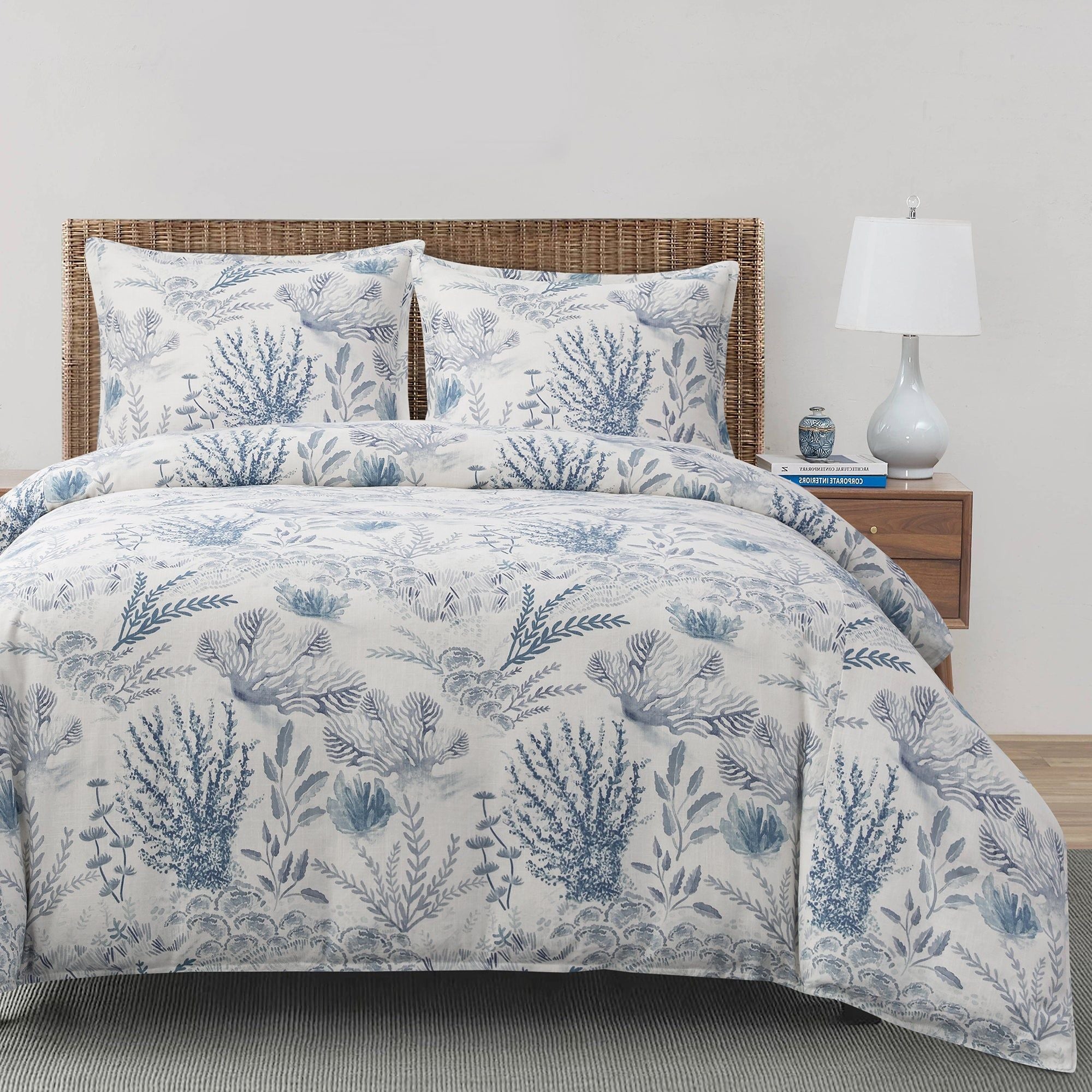 Oceania - Queen Comforter Set (Set of 3) - Blue