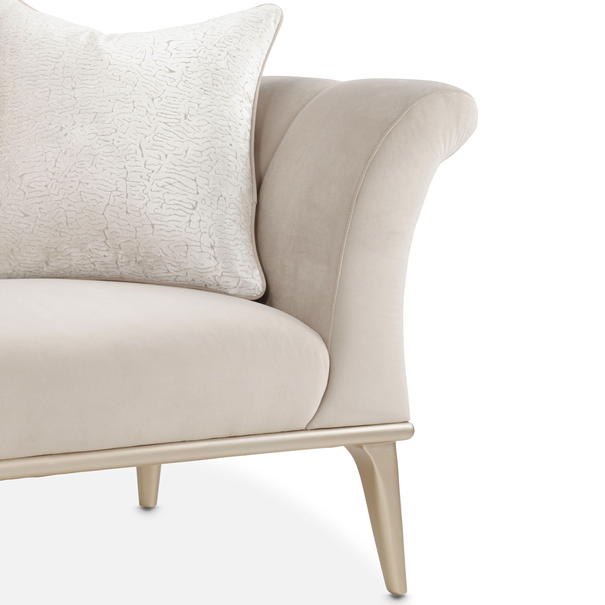 Yvette - Chair And A Half - Porcini / Medium Champagne