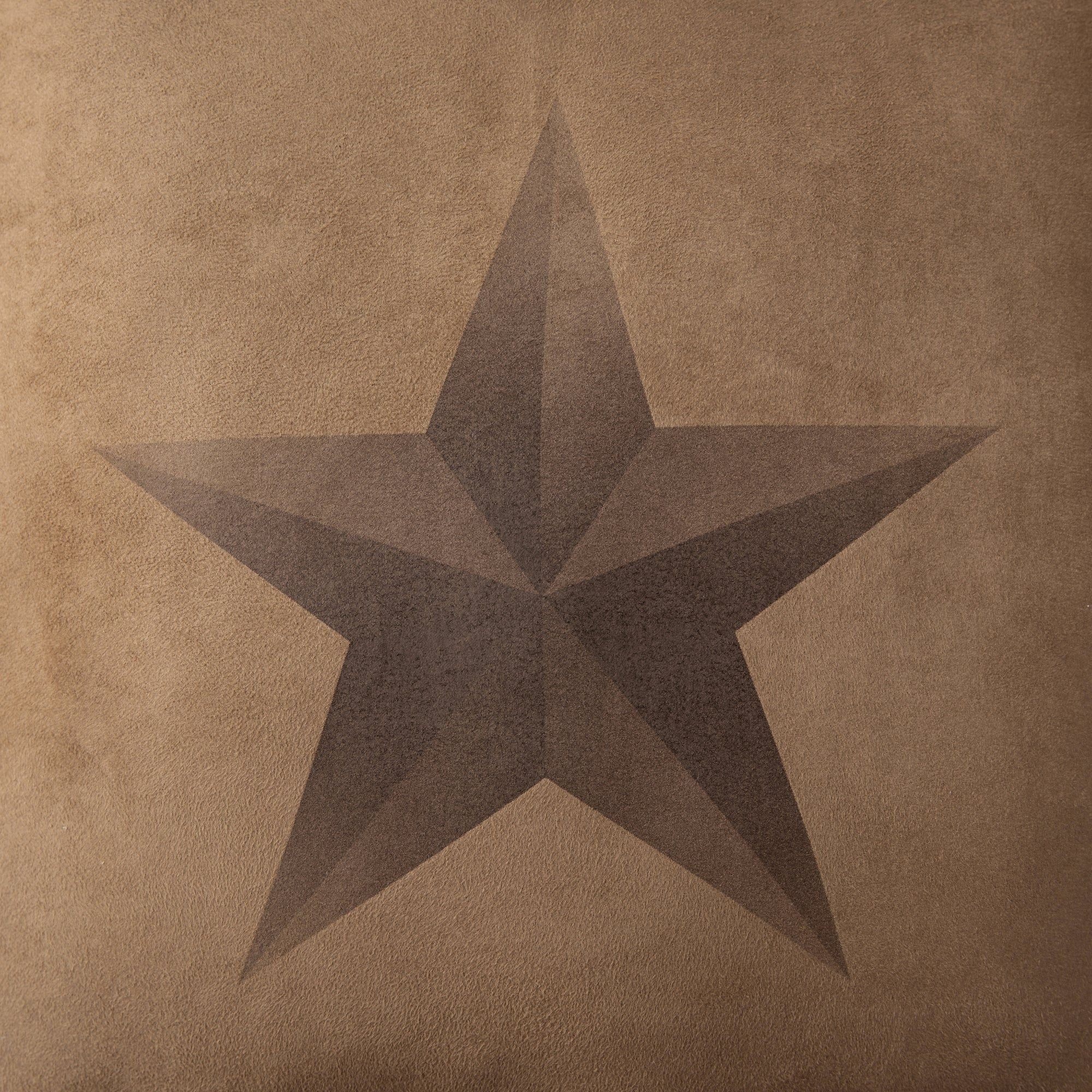 Rustic Star - Full Luxury Star Comforter Set (Set of 7) - Tan