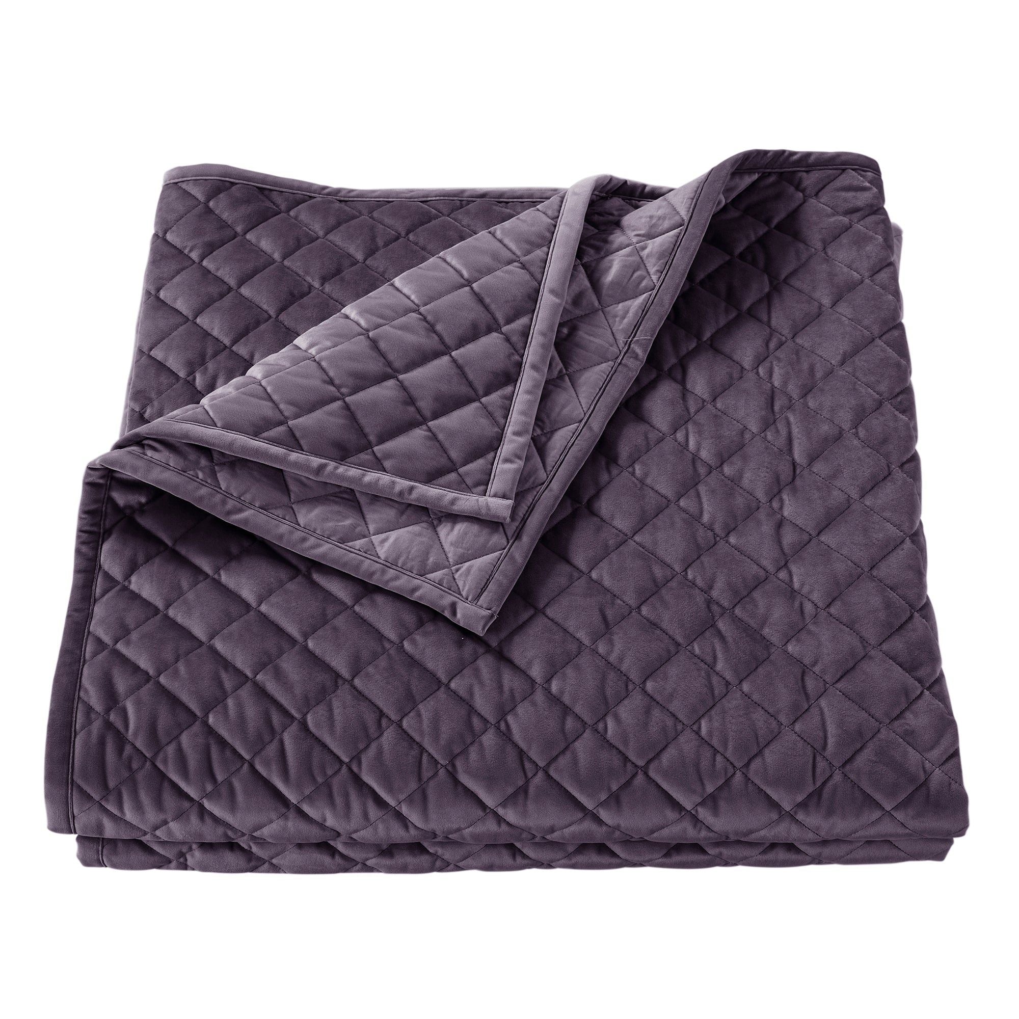Velvet Diamond - Twin Quilt - Amethyst